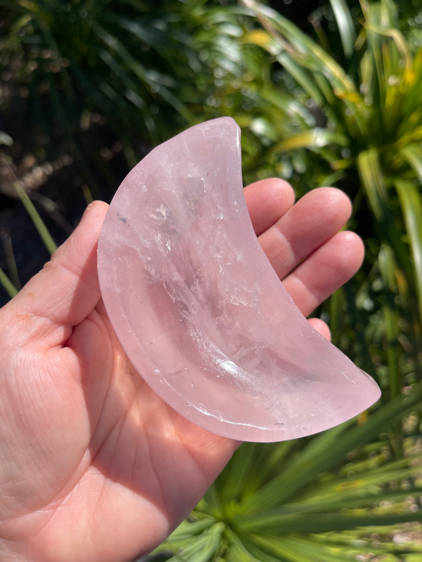 Rose Quartz Moon Bowl