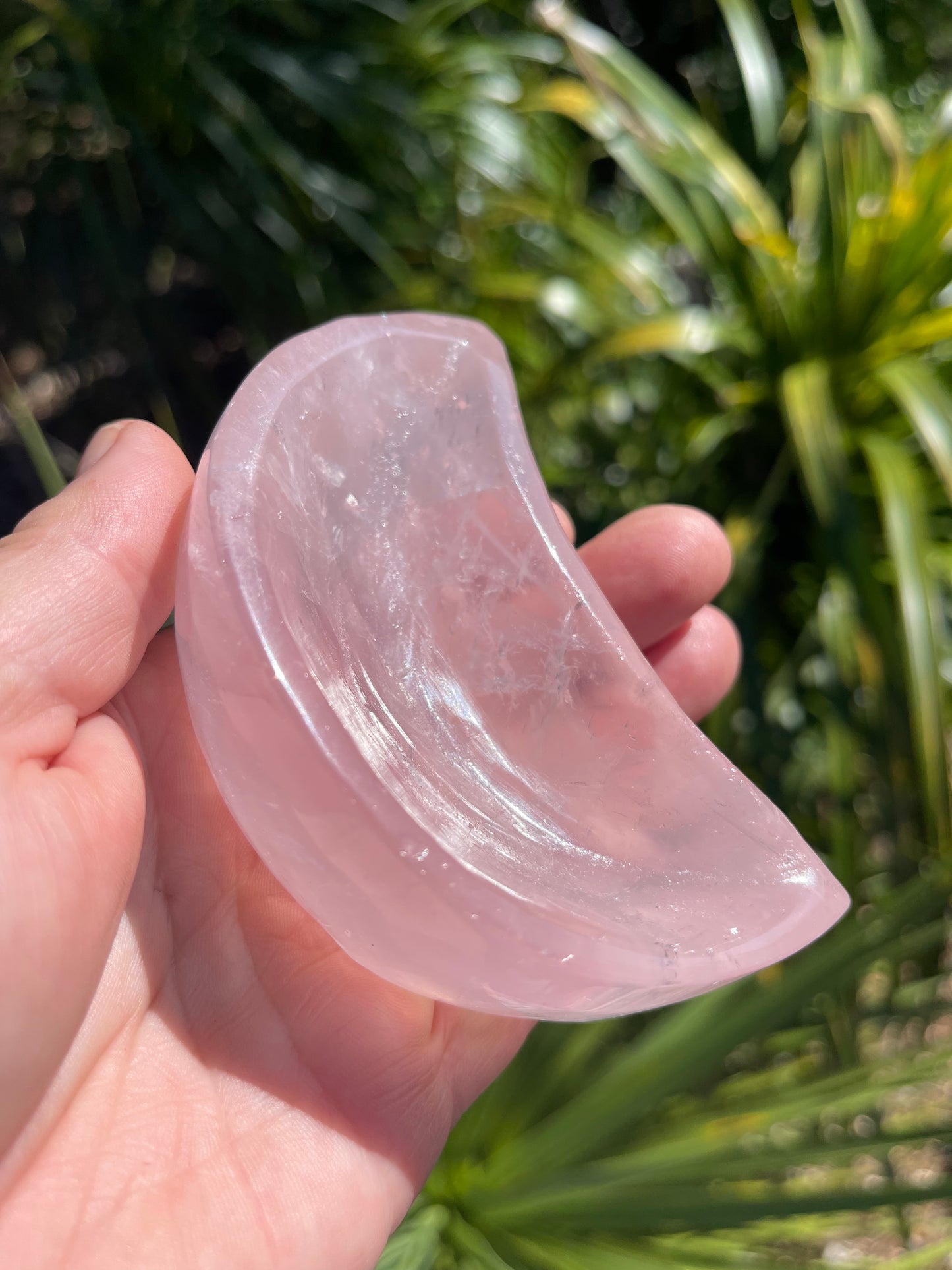 Rose Quartz Moon Bowl