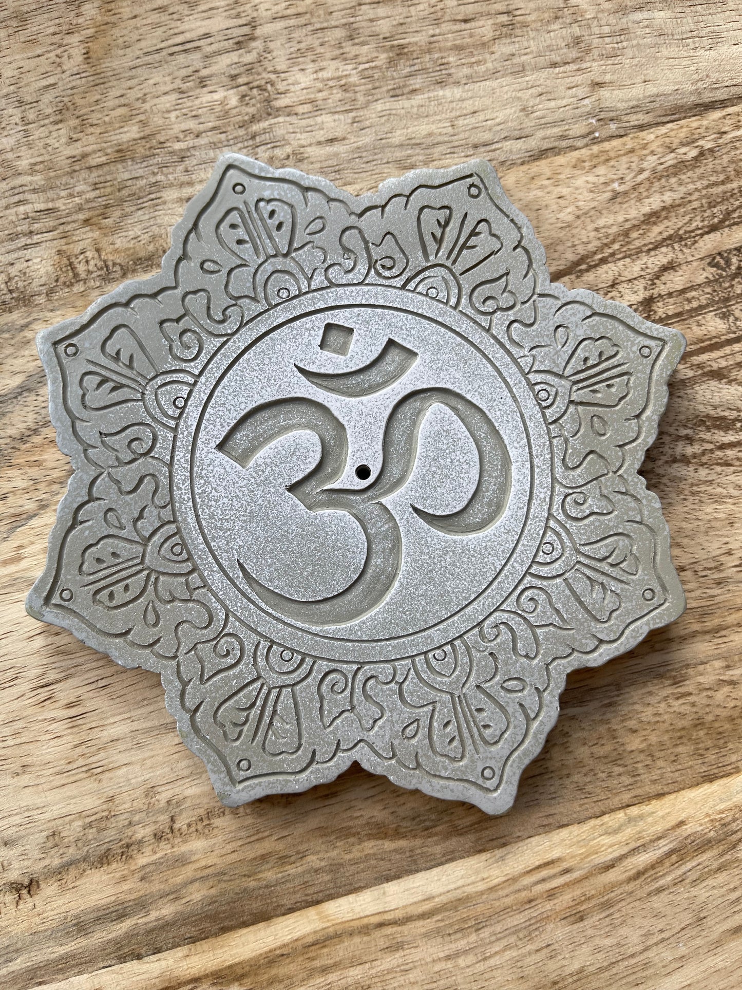 Om-Lotus shaped Incense Burner