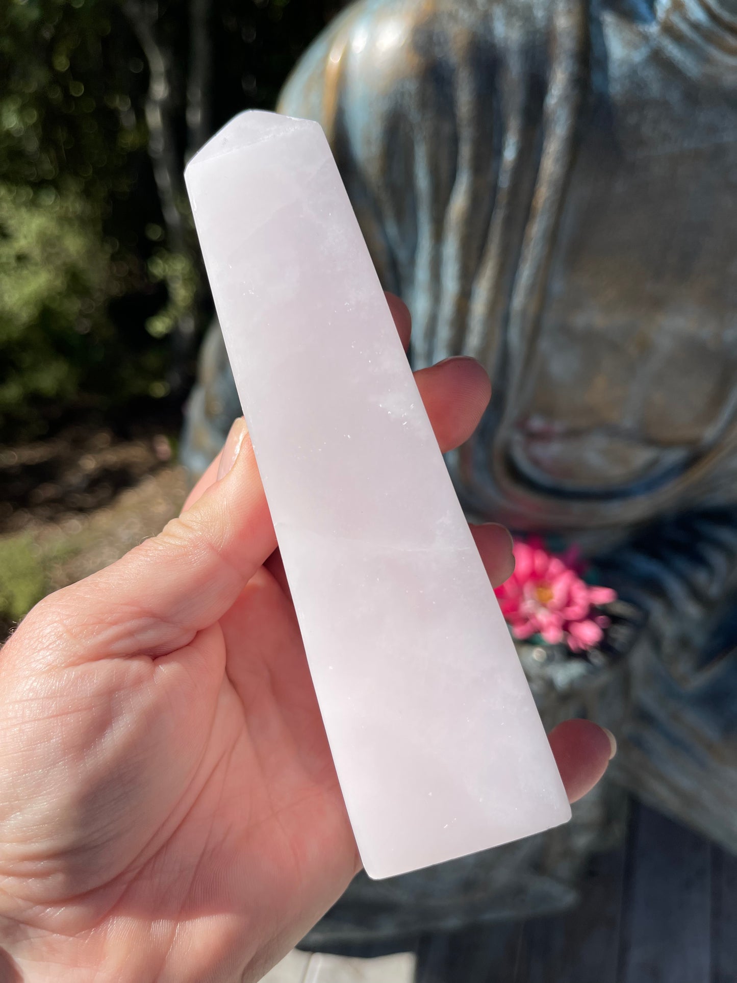 Pink Mangano Calcite Obelisk