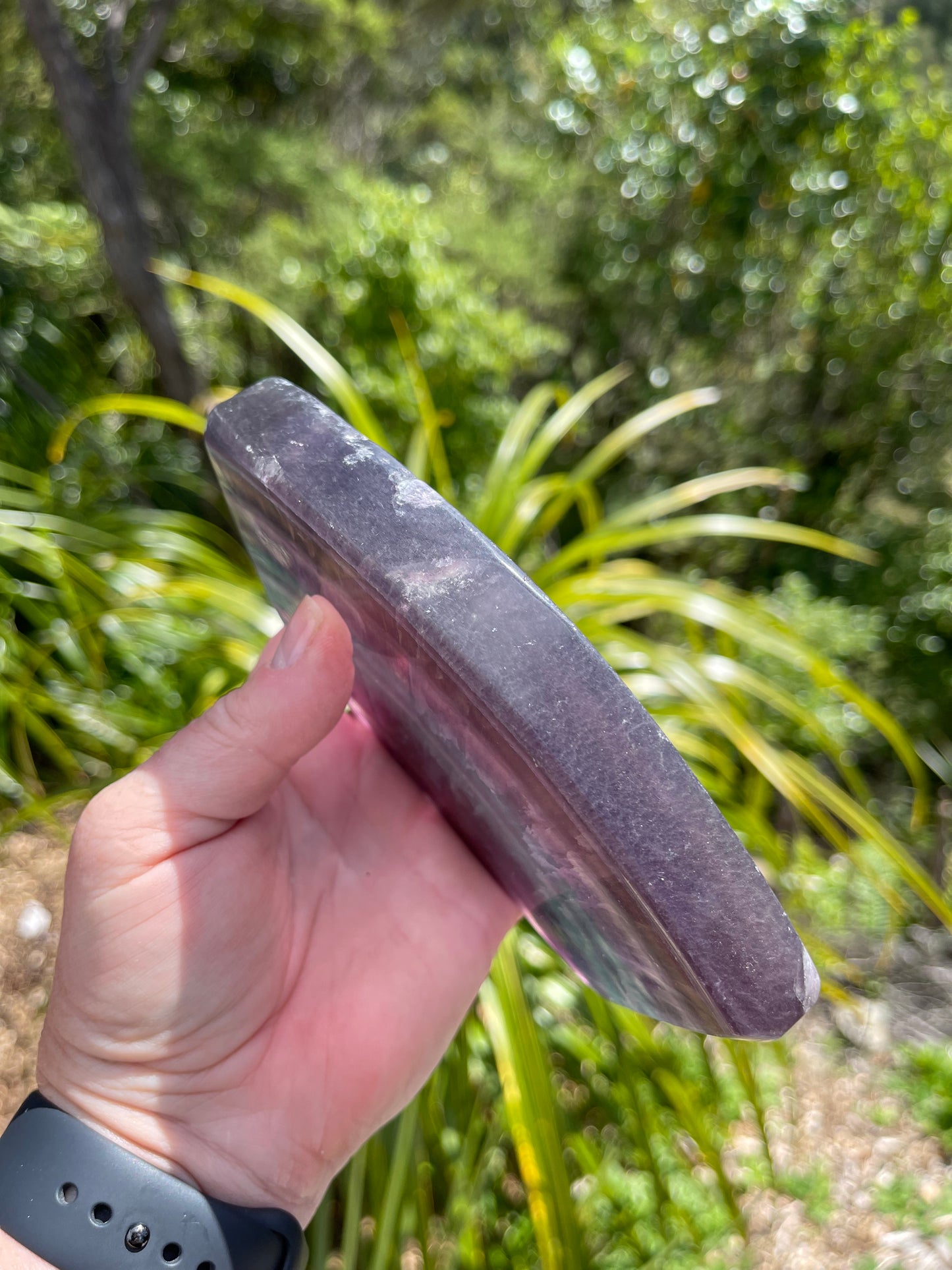 Rainbow Fluorite Slice
