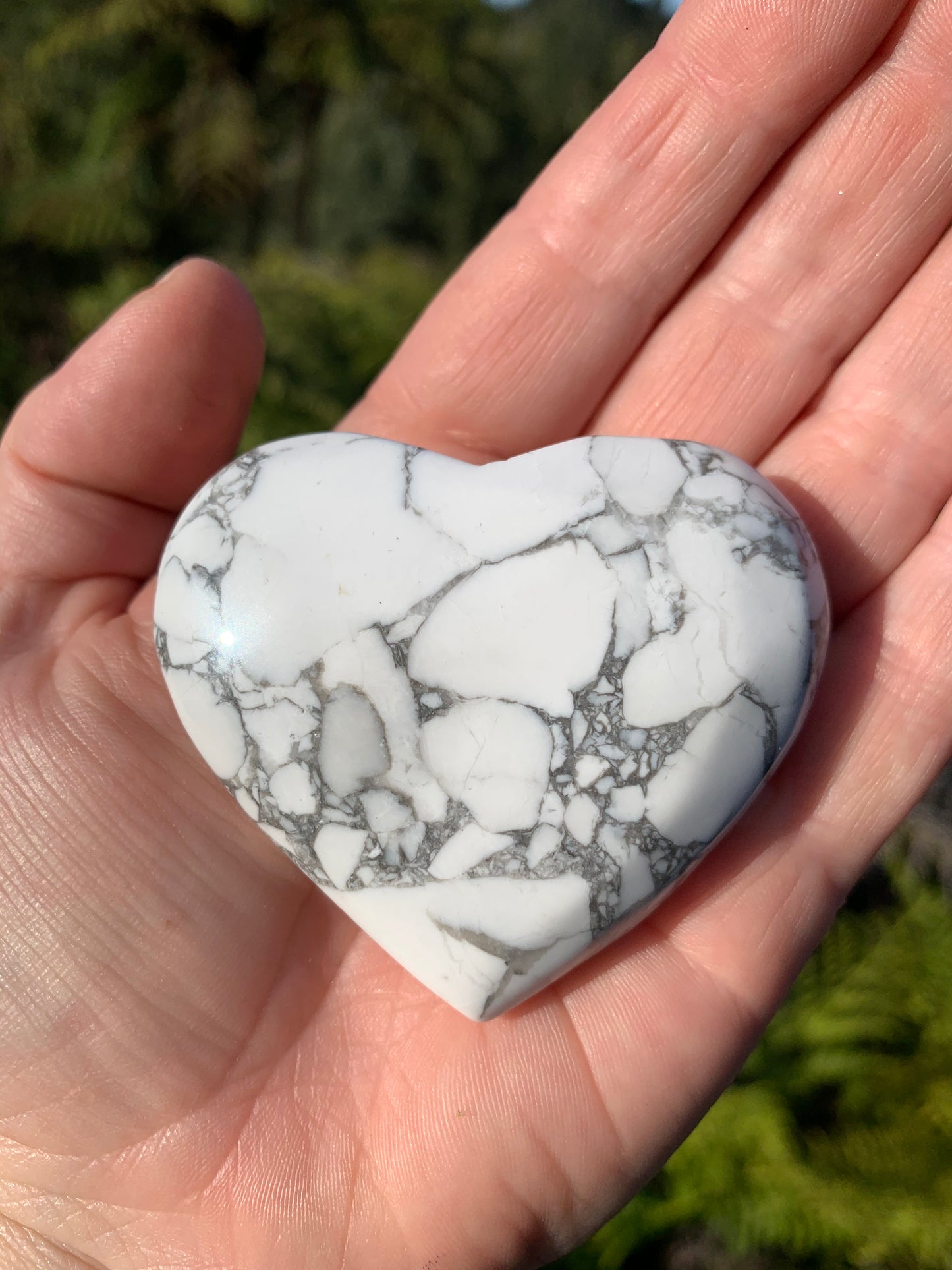 Howlite Heart