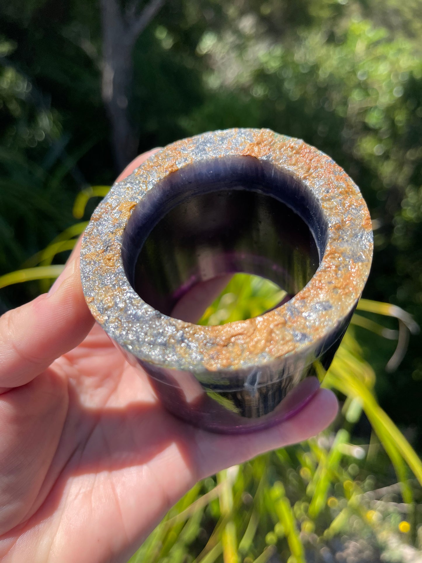 Rainbow Fluorite Lamp