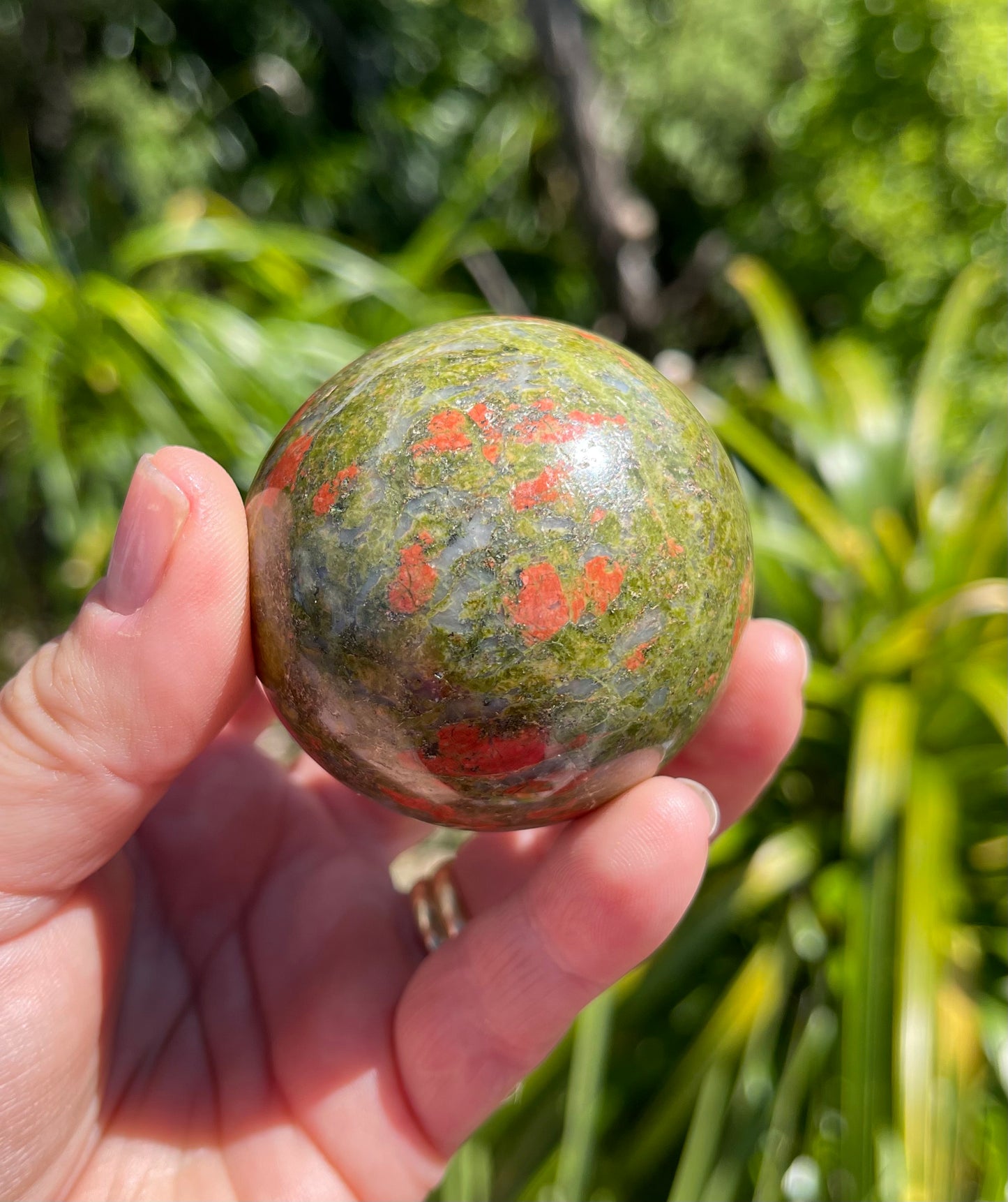 Unakite Jasper Sphere