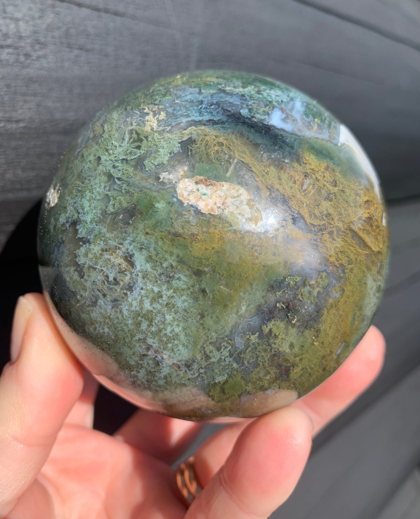 Moss Agate Sphere