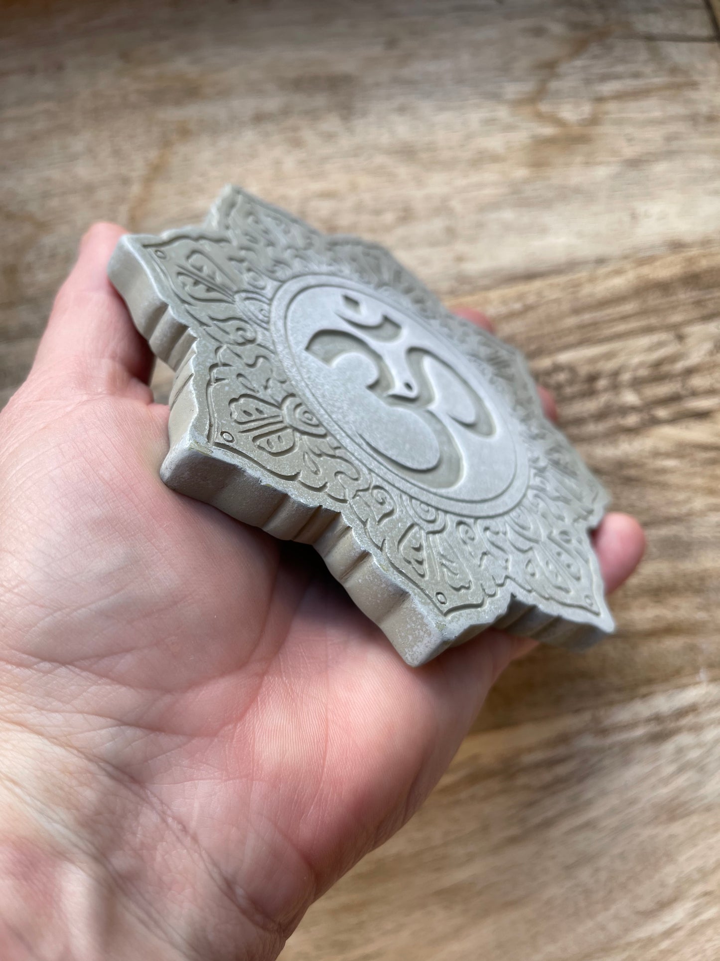 Om-Lotus shaped Incense Burner