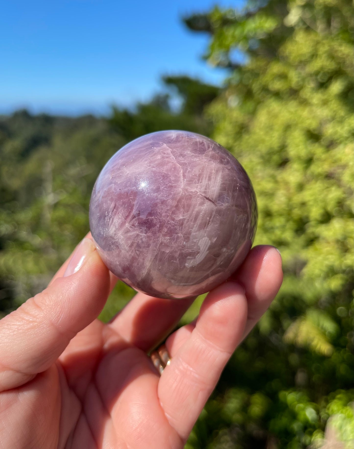 Lavender Rose Quartz Sphere