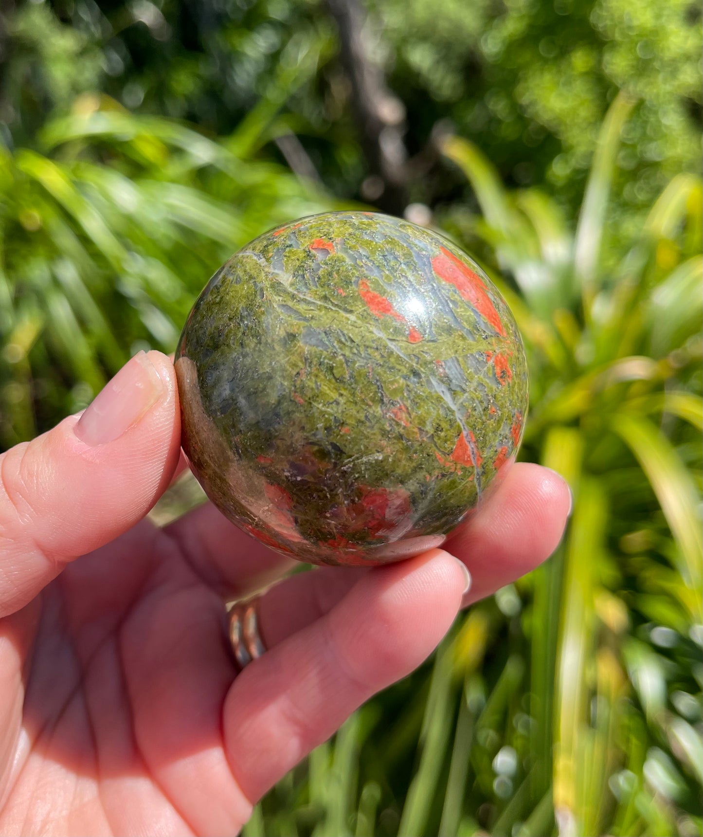 Unakite Jasper Sphere