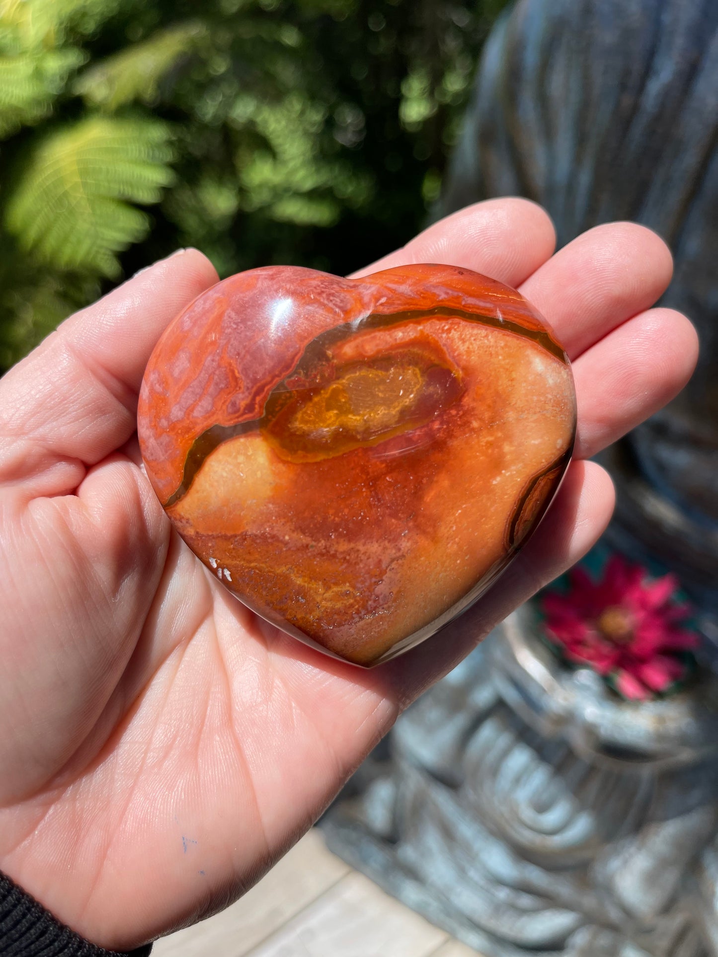 Polychrome Jasper Heart
