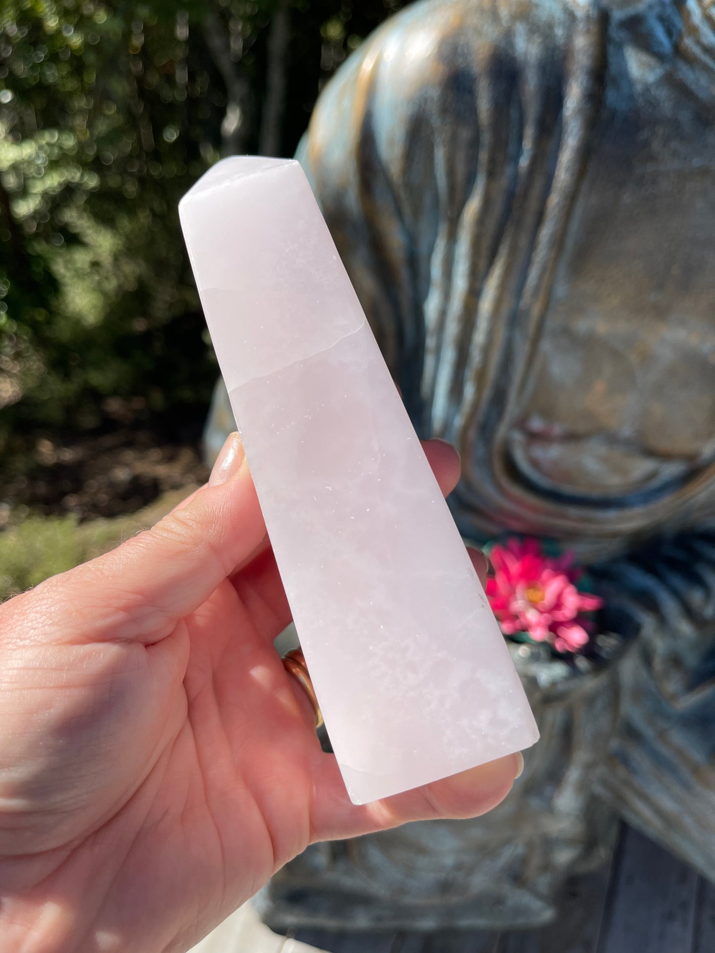 Pink Mangano Calcite Obelisk