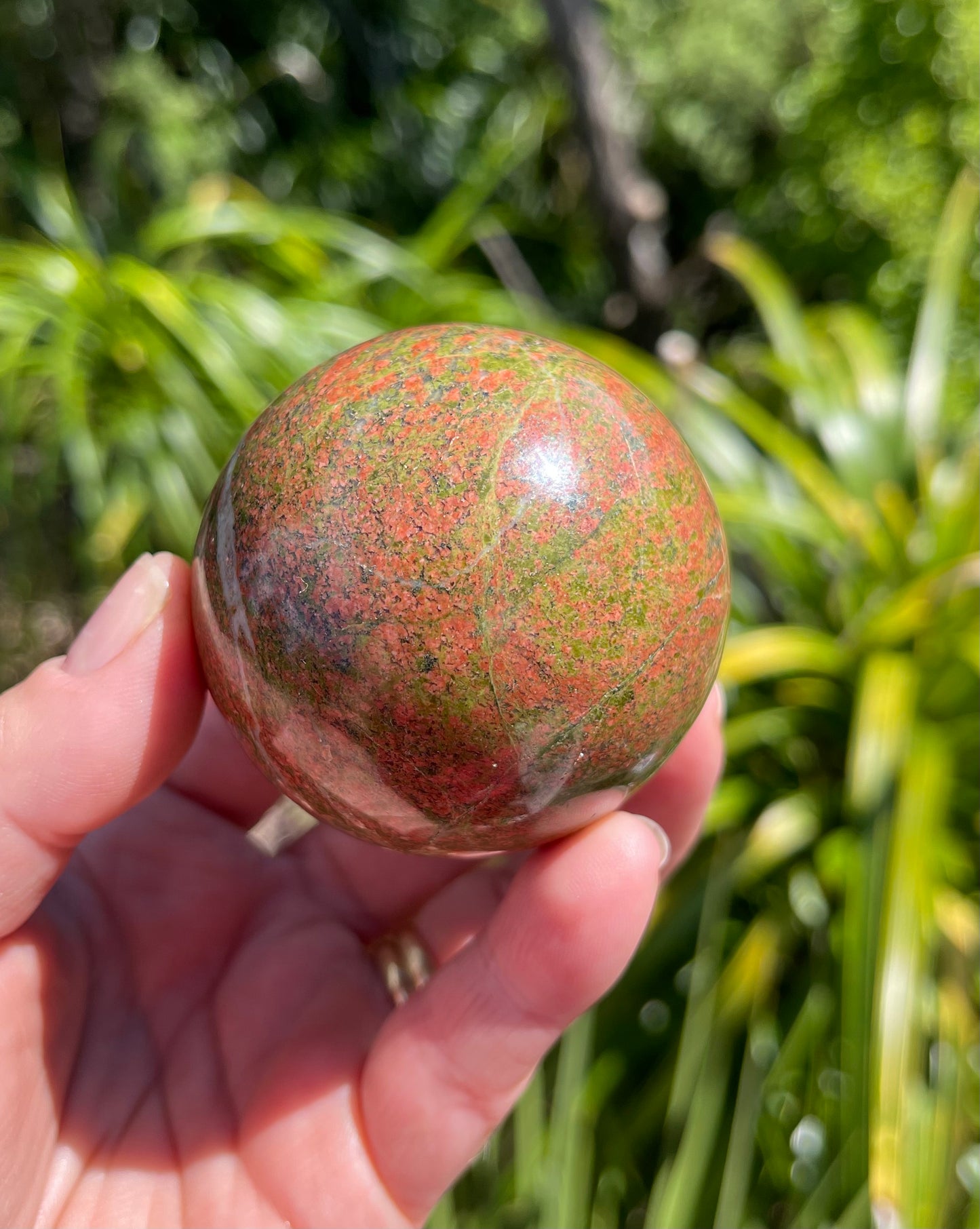 Unakite Jasper Sphere