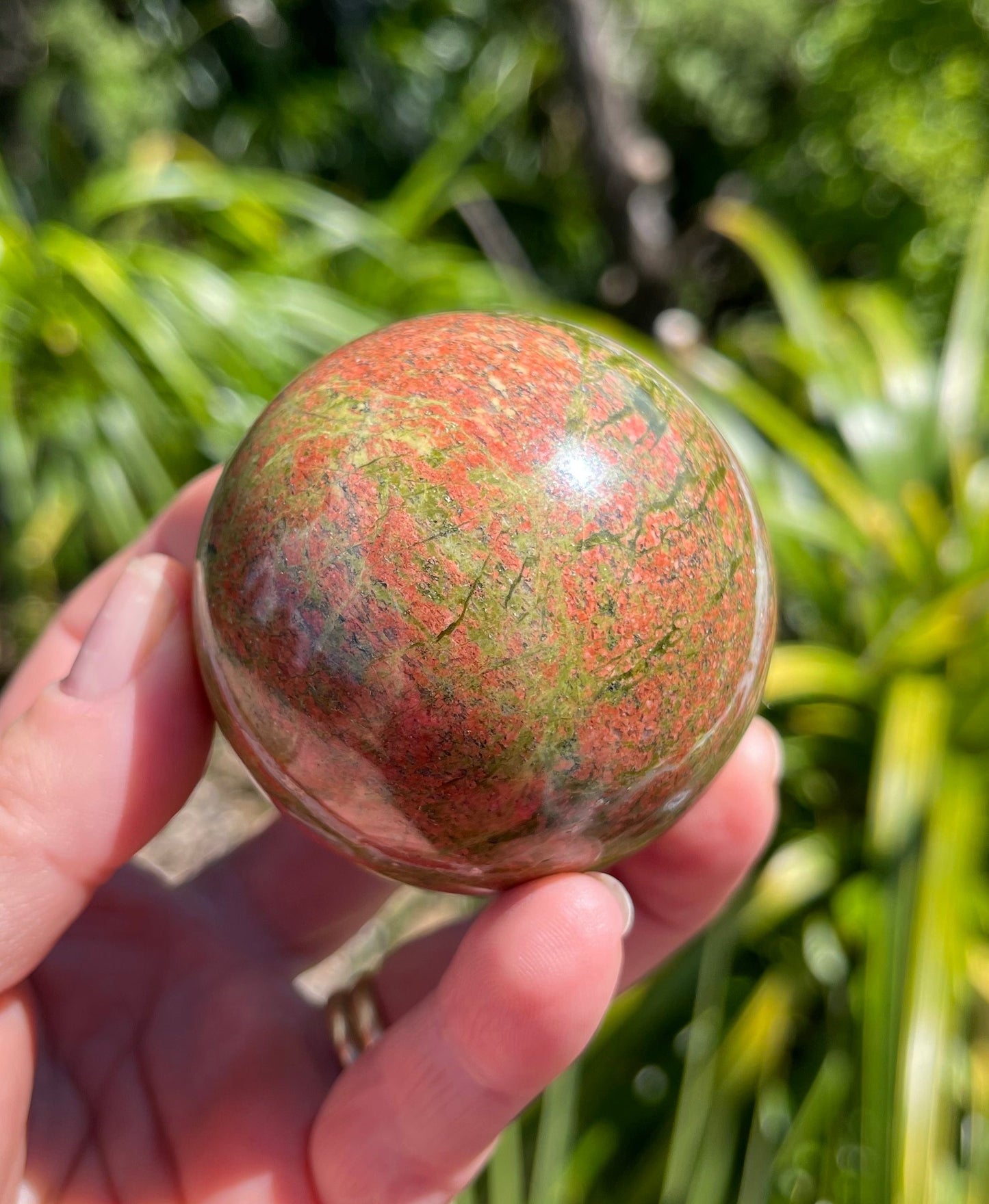 Unakite Jasper Sphere