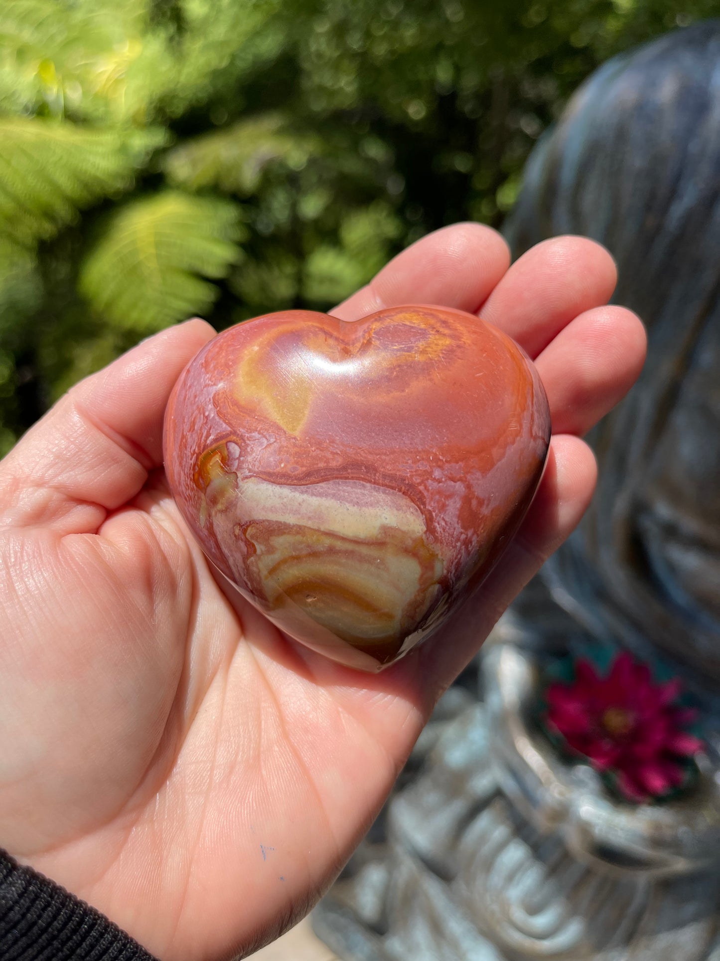 Polychrome Jasper Heart