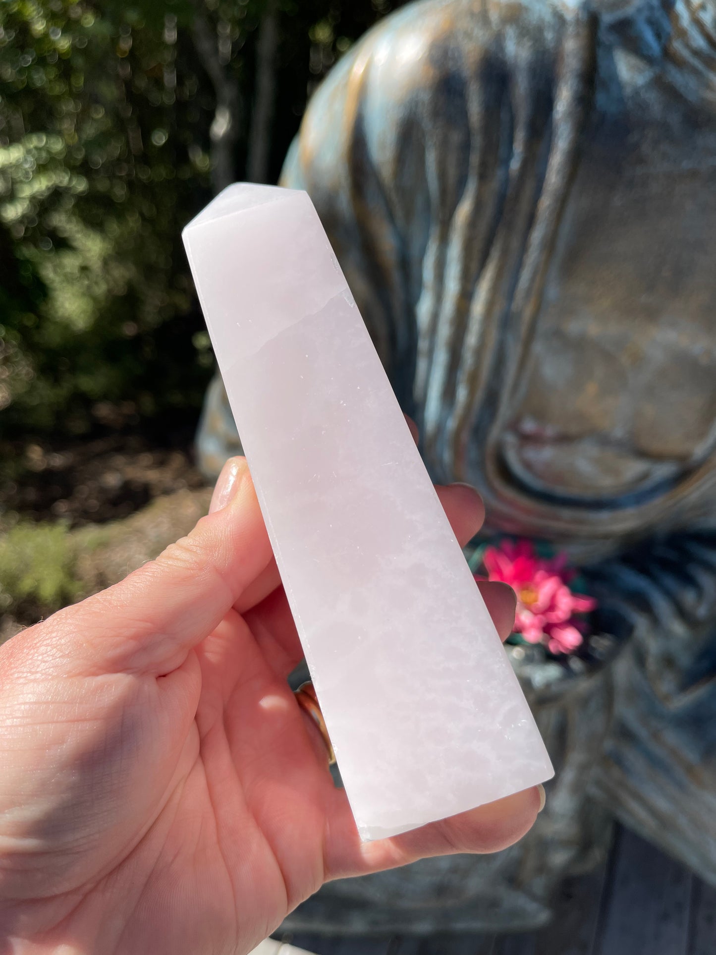 Pink Mangano Calcite Obelisk