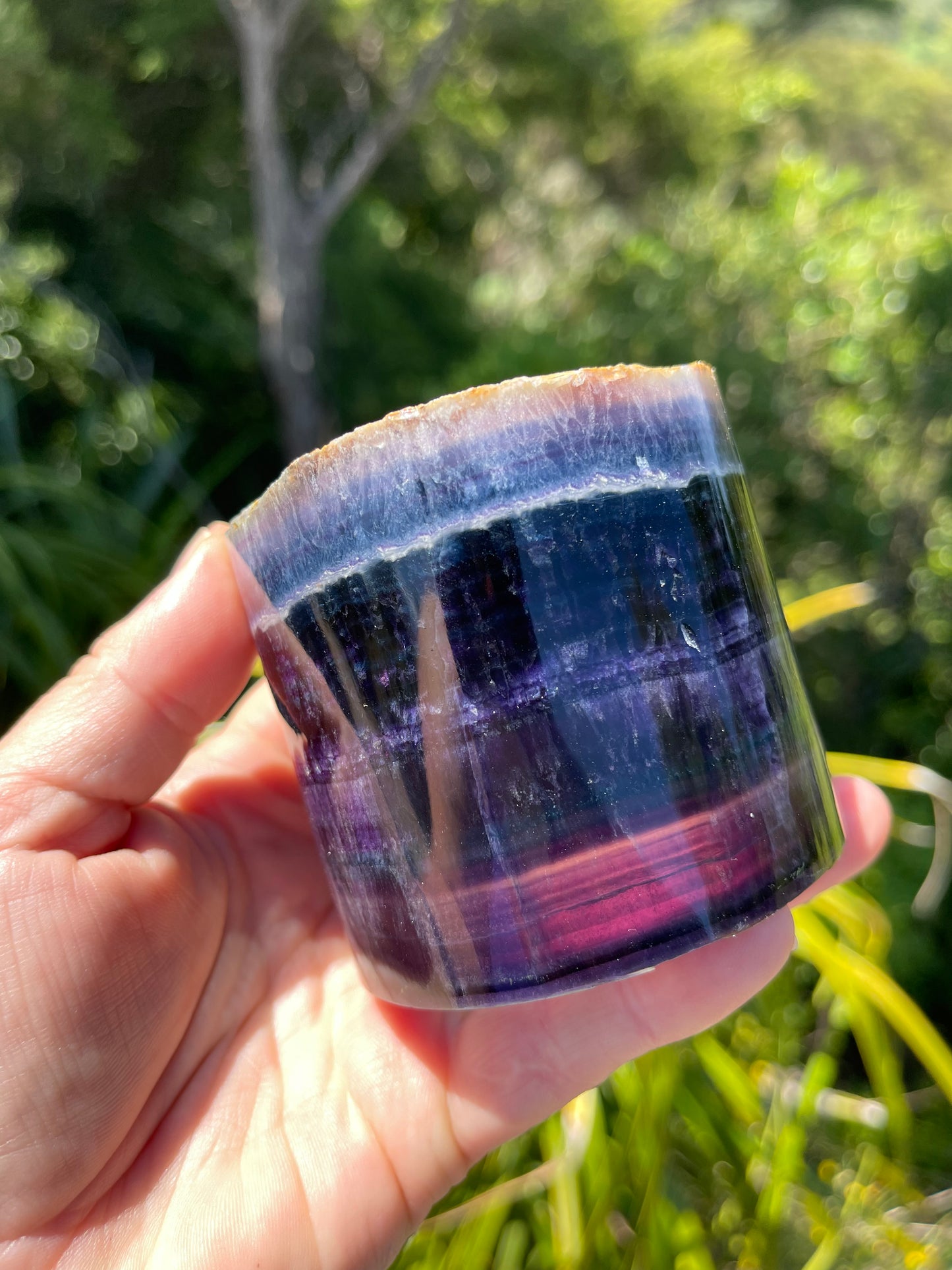 Rainbow Fluorite Lamp