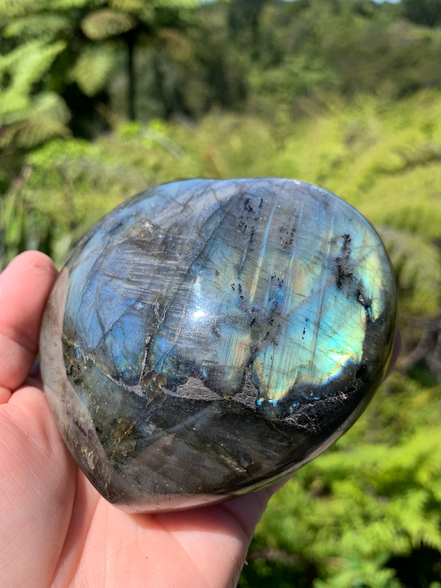 Labradorite Heart