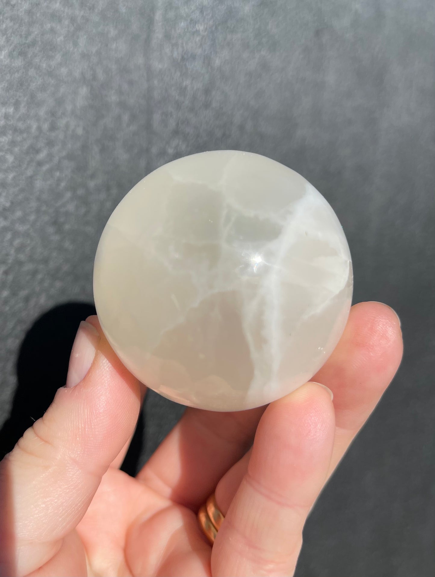 White Calcite Sphere