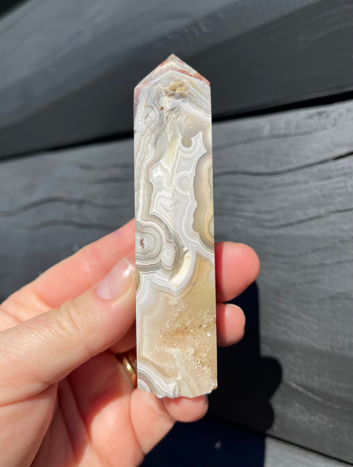 Crazy Lace Agate Tower
