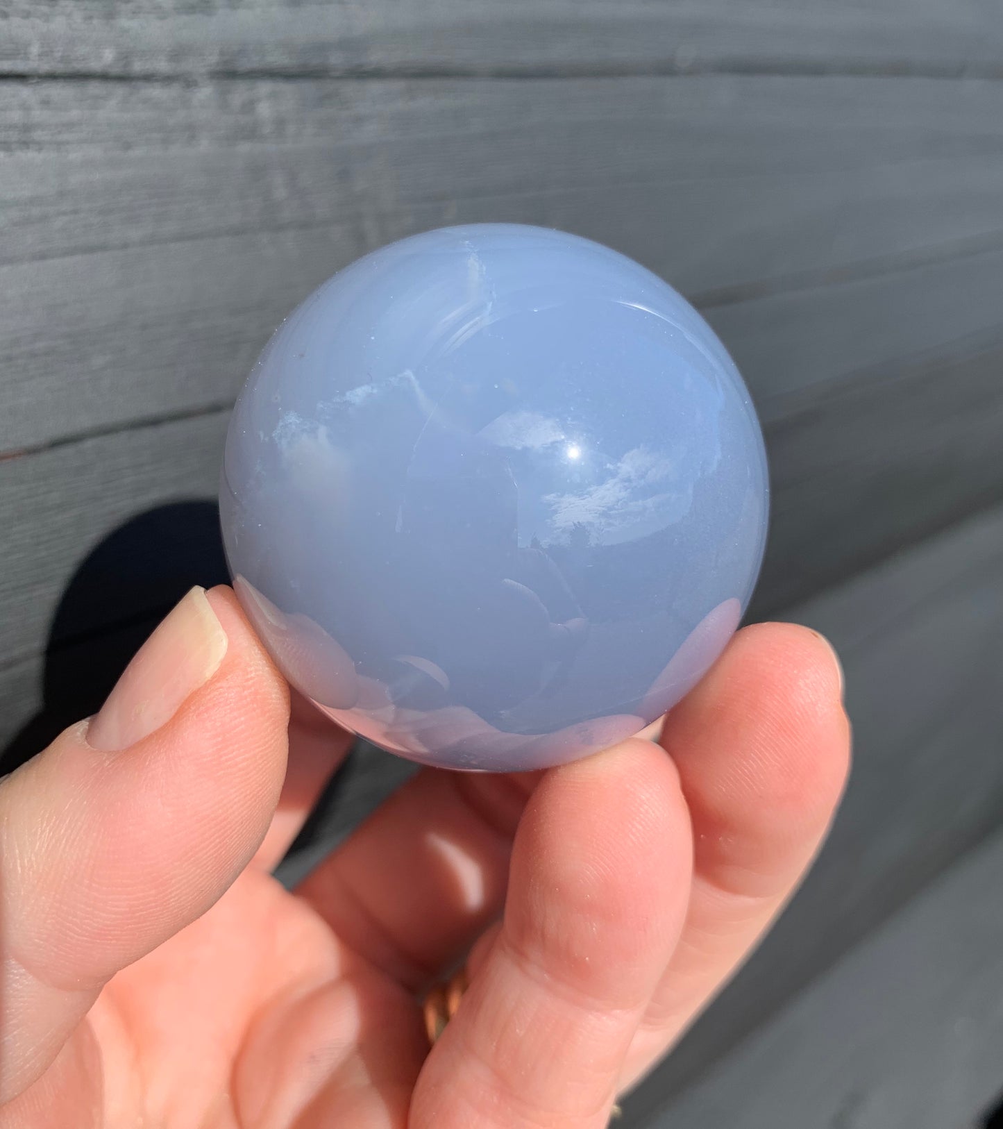 Blue Chalcedony Sphere
