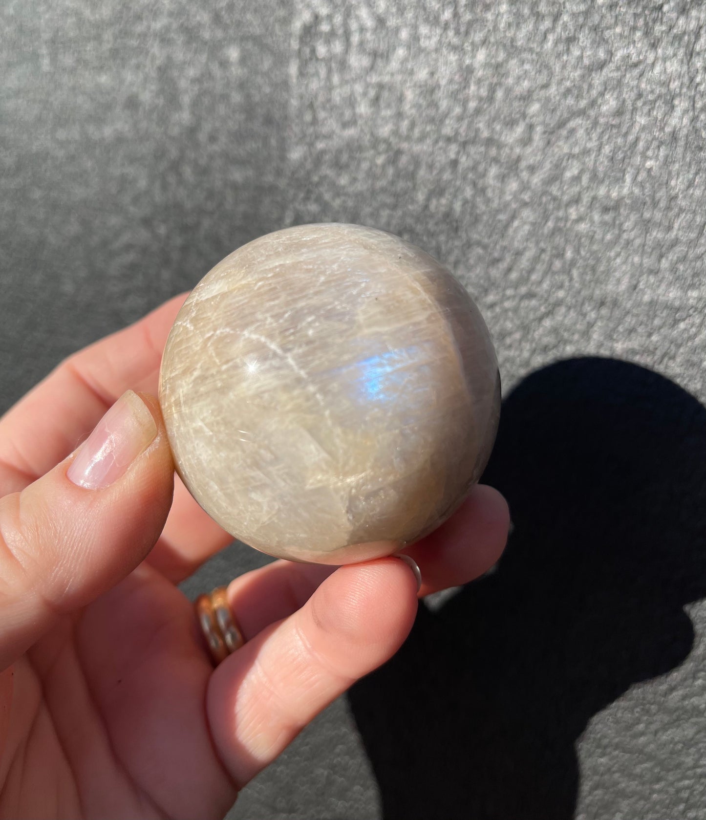 Moonstone Sphere, Blue Flash