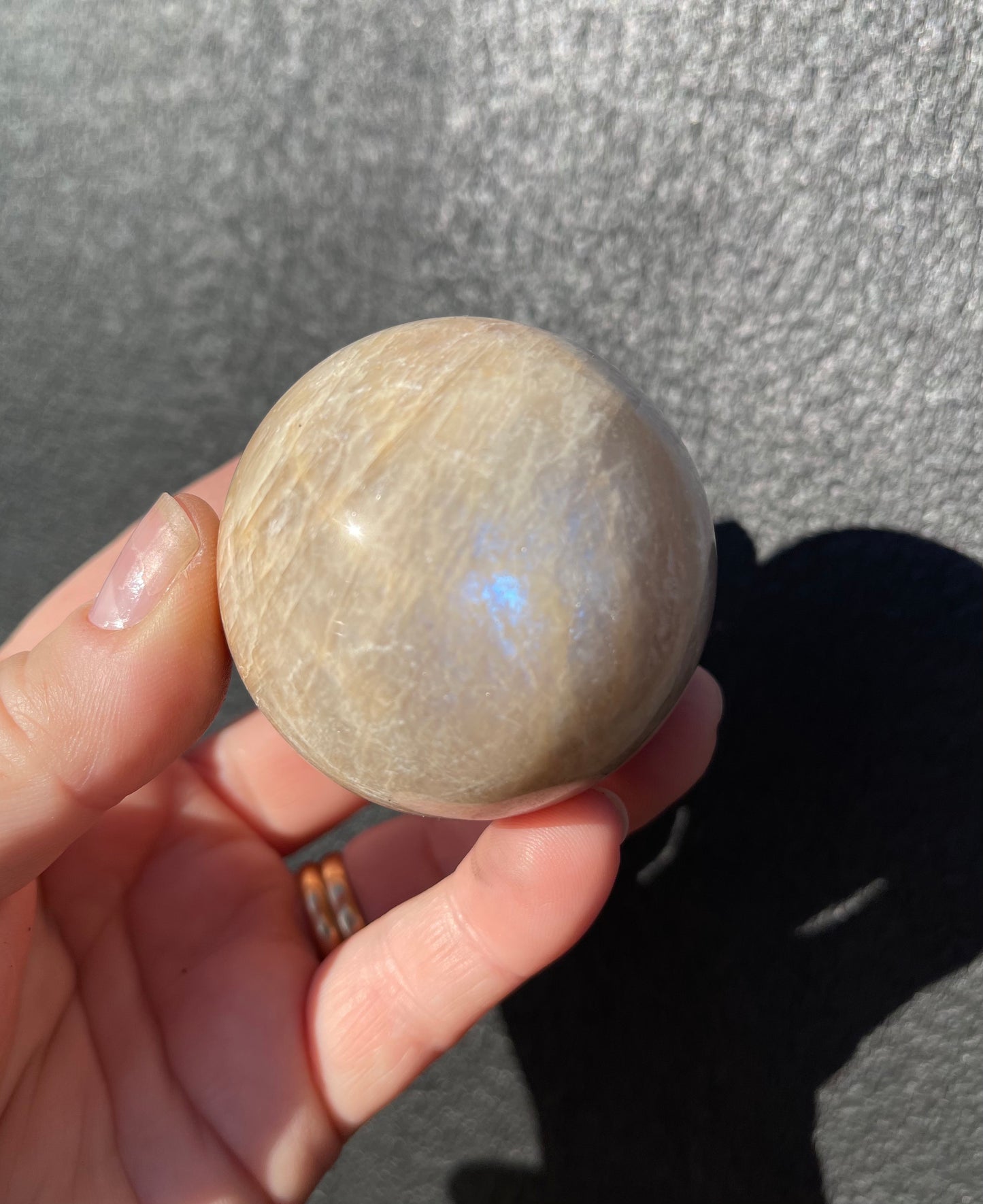Moonstone Sphere, Blue Flash