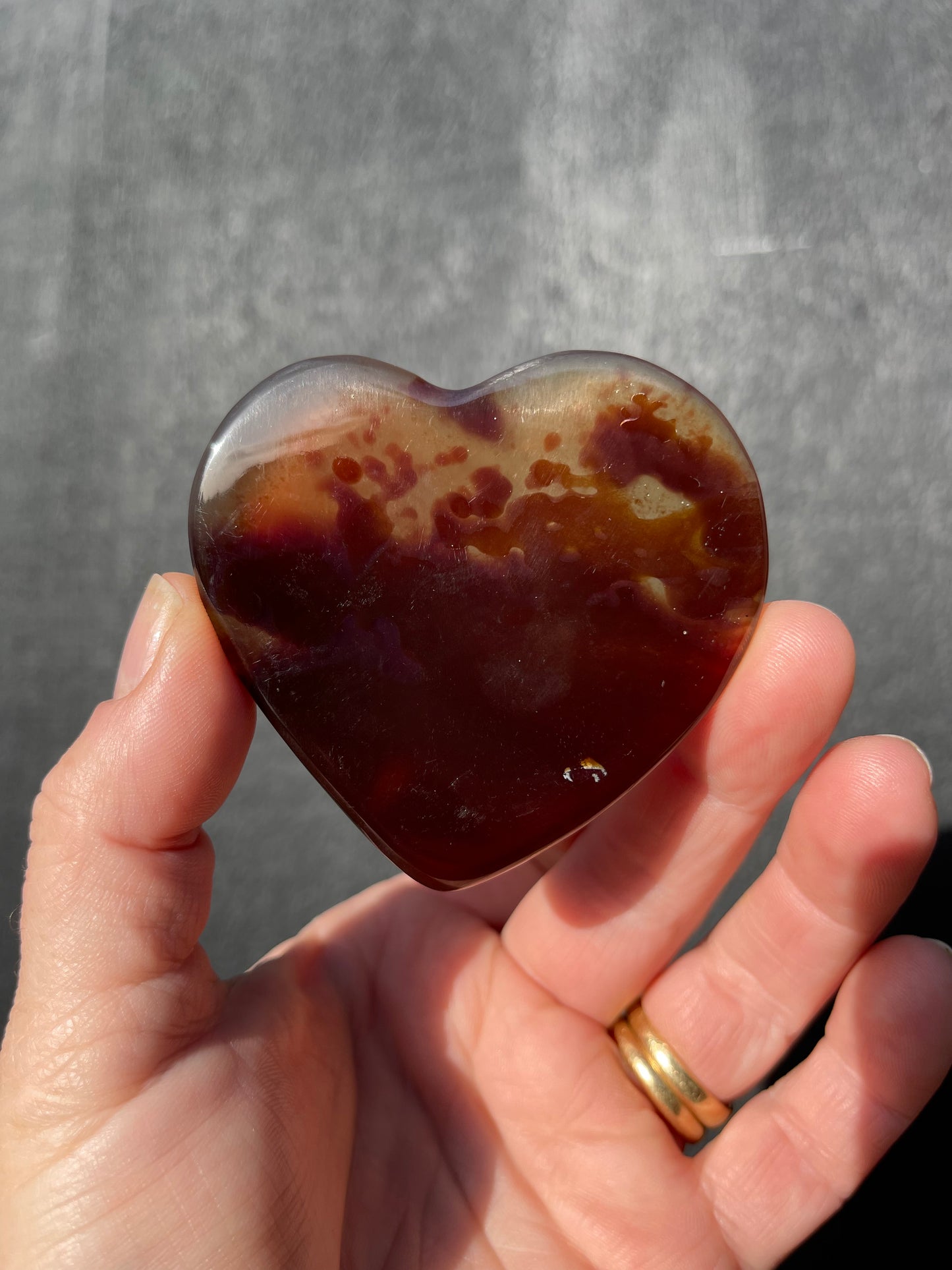 Blue Amber Heart