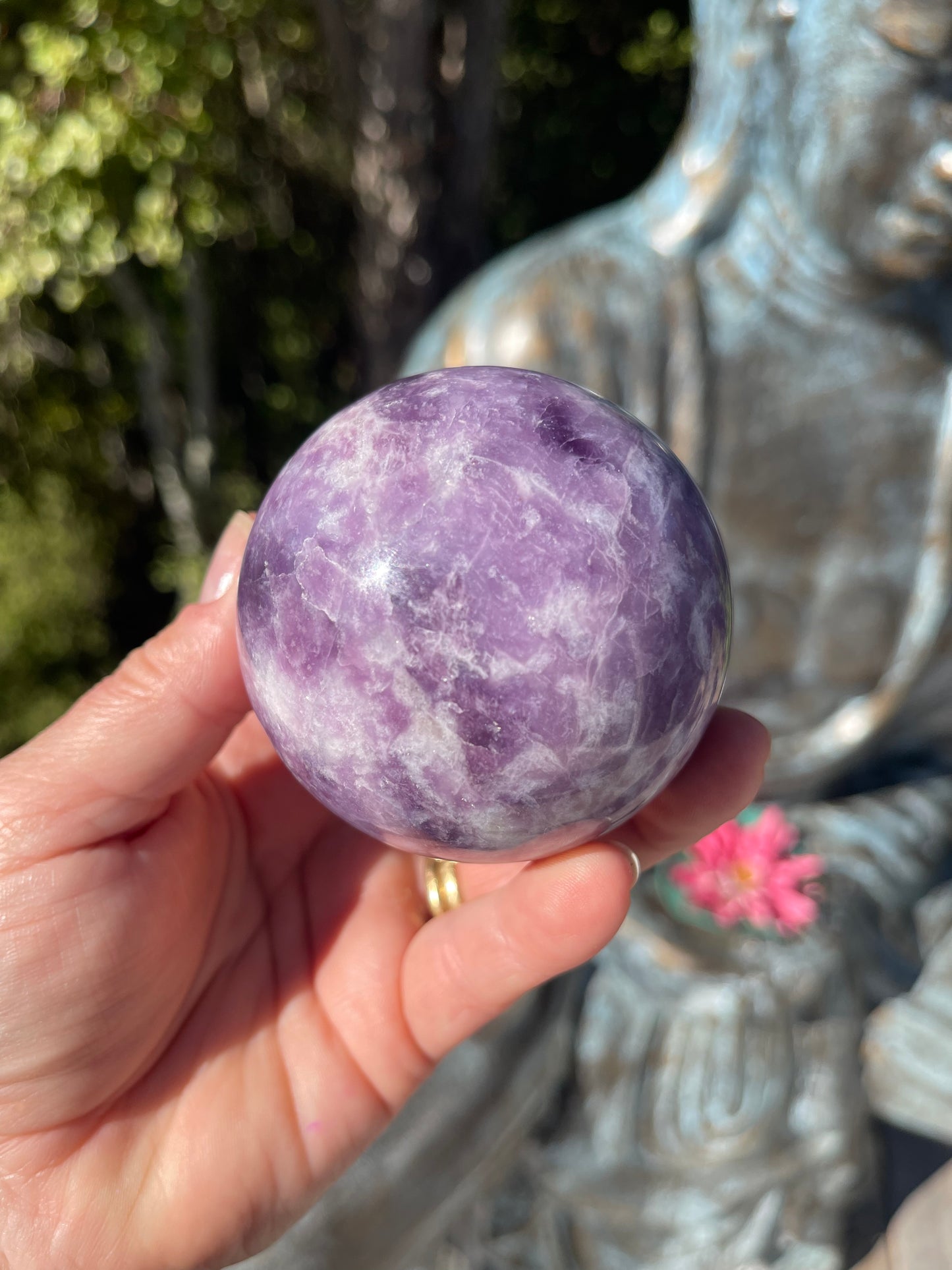 Lepidolite Sphere