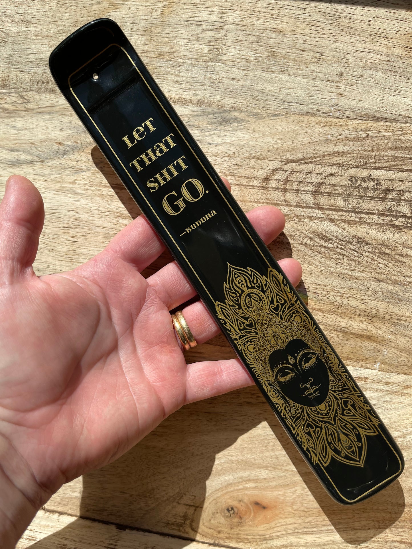 Incense Holder, Let That Shit Go Ceramic