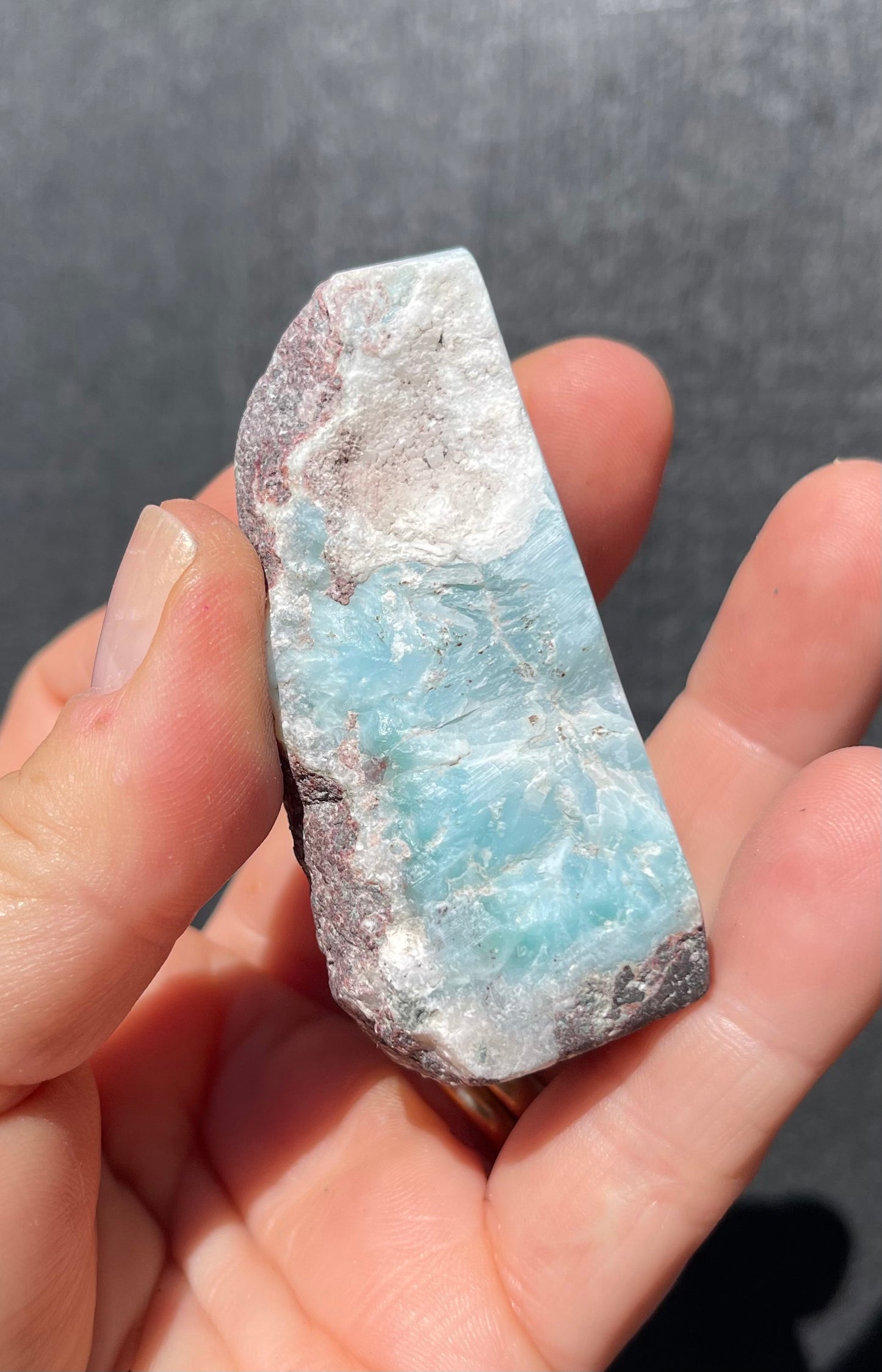 Larimar, Semi Polished Piece