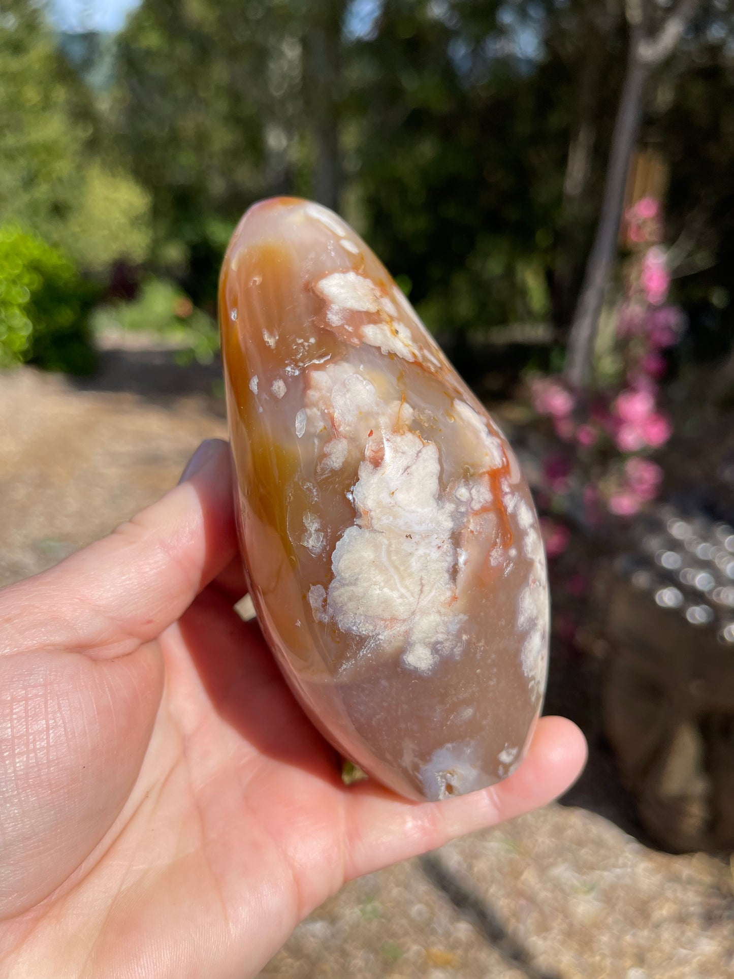 Cherry Blossom/Flower Agate Carnelian mix Free Form