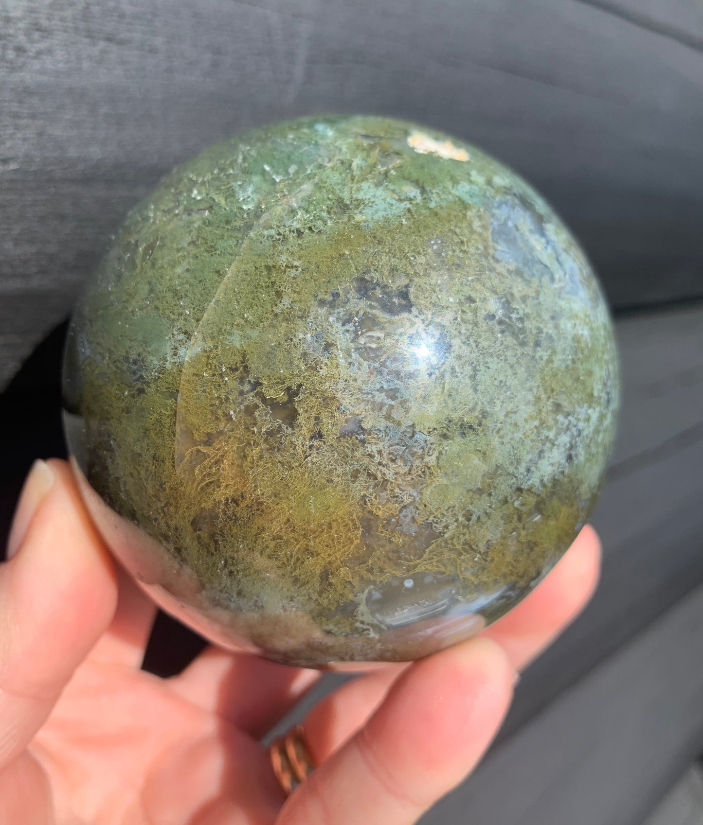 Moss Agate Sphere