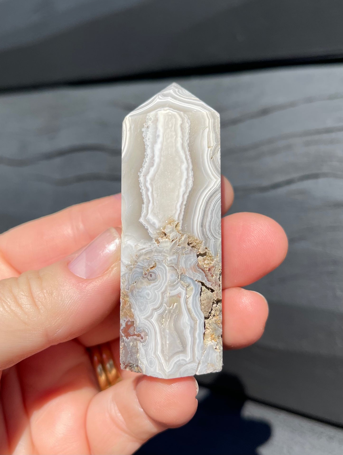 Crazy Lace Agate Tower, Mexican