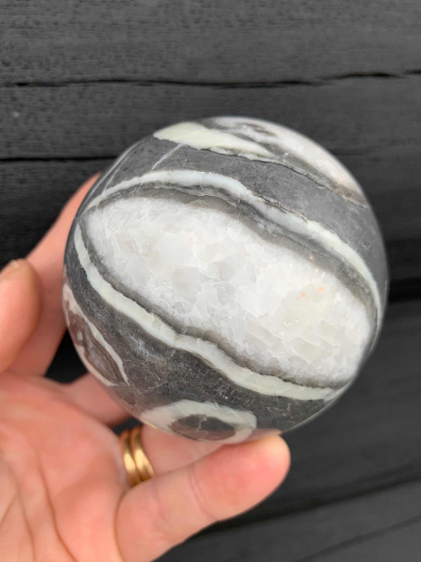 Thousand Eye/Shell Jasper Sphere