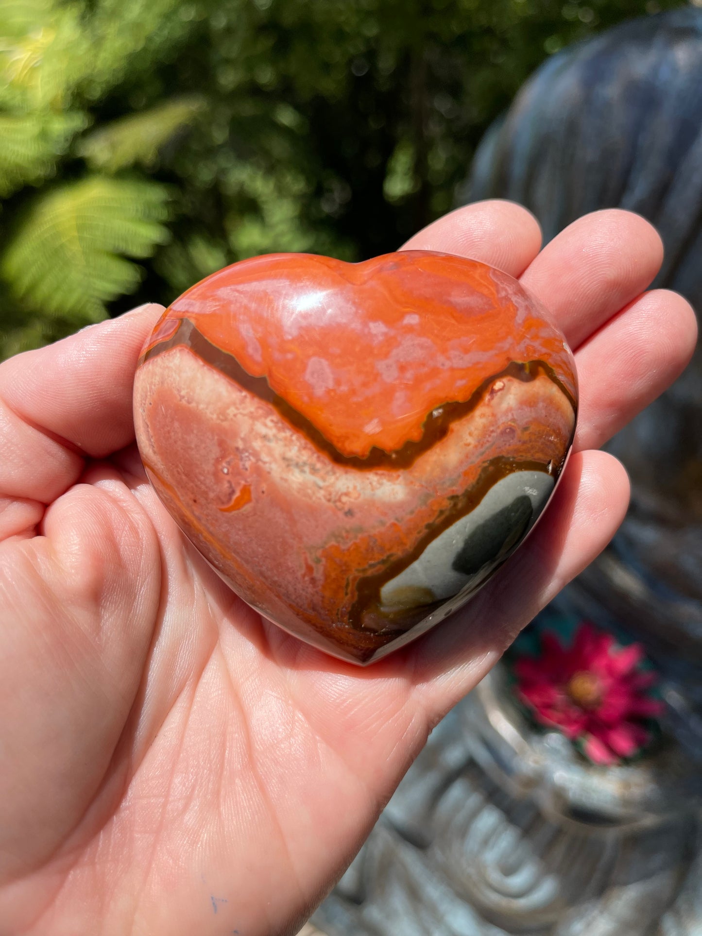 Polychrome Jasper Heart