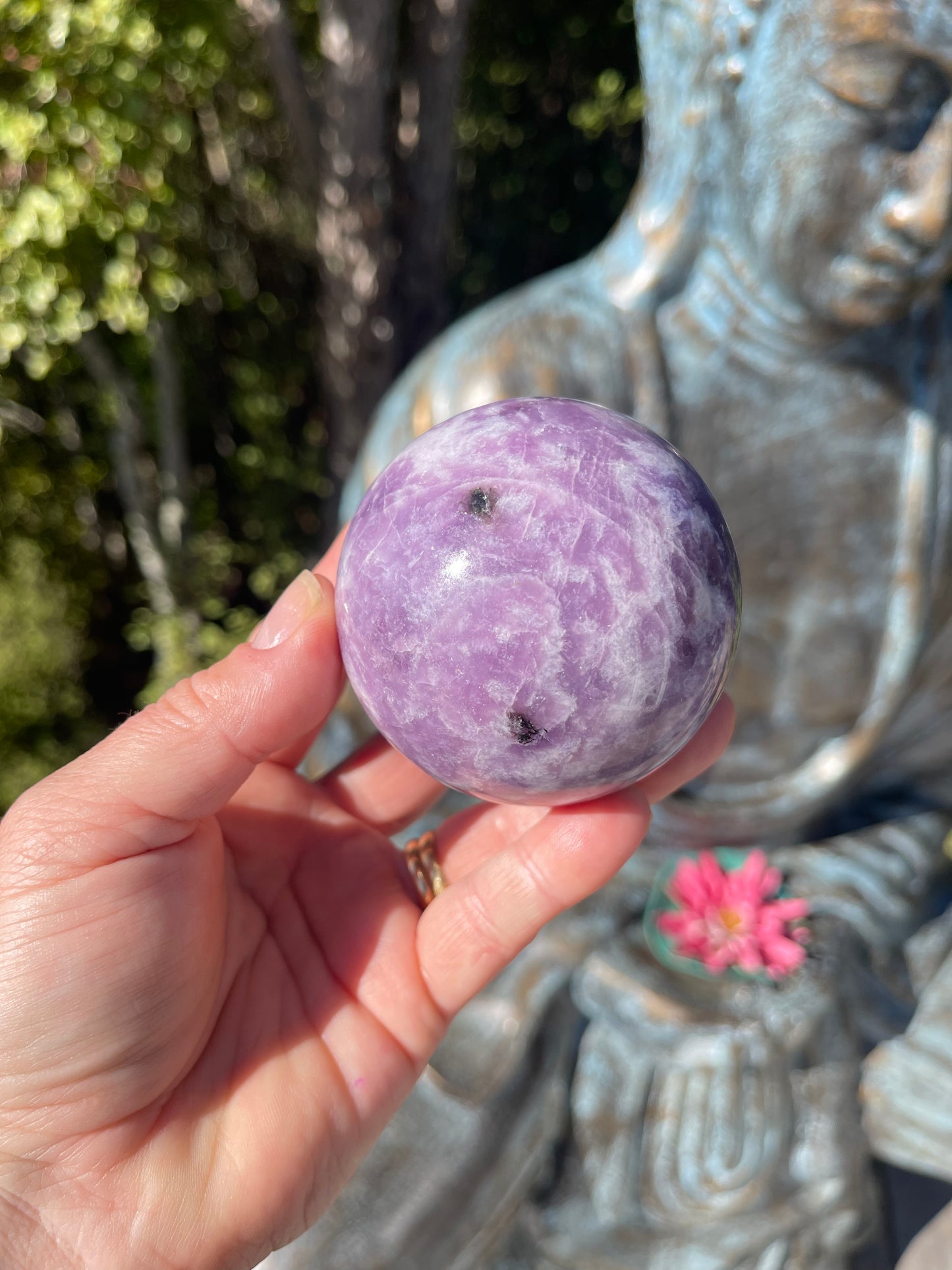 Lepidolite Sphere