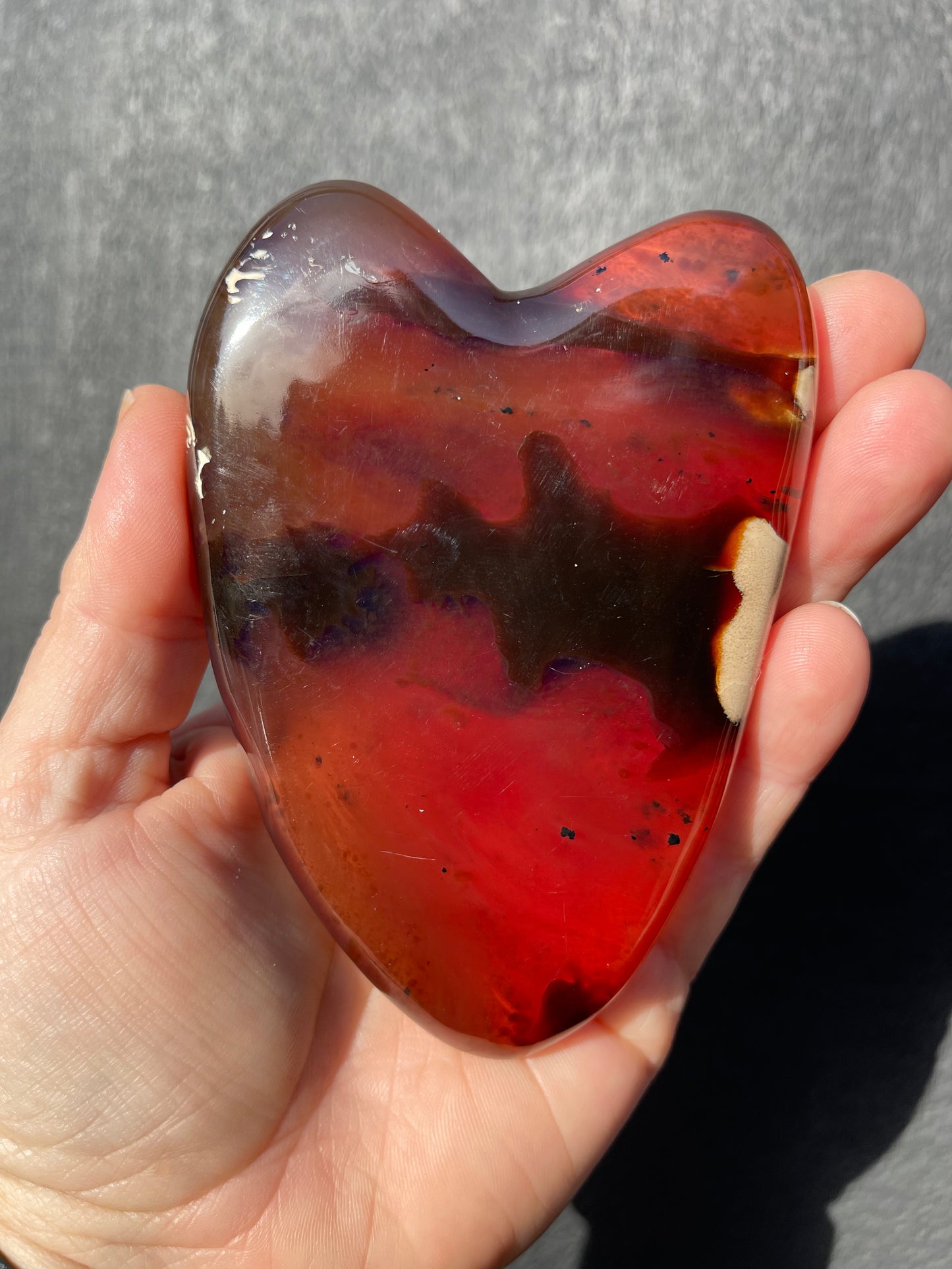 Blue Amber Heart