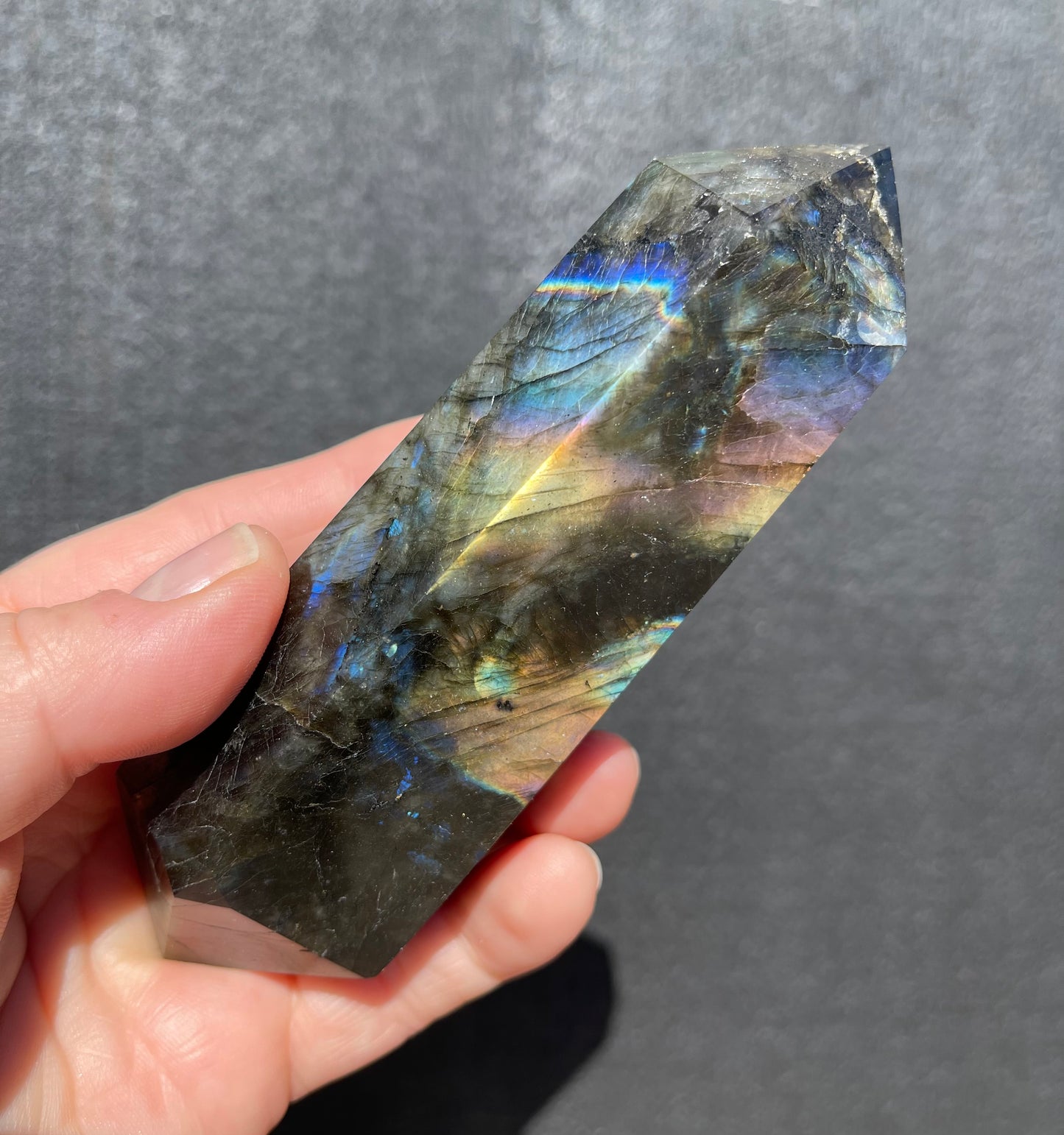 Labradorite Double Terminated Point