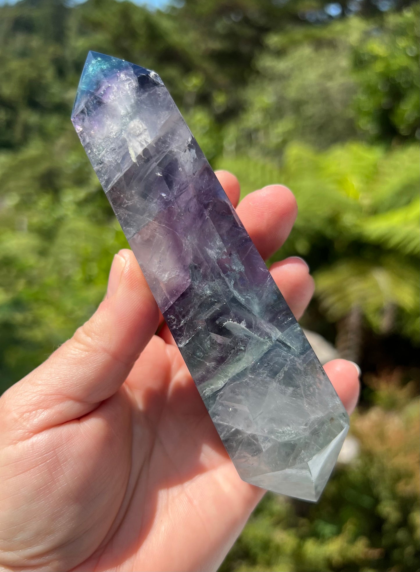Rainbow Fluorite Double Terminated Point