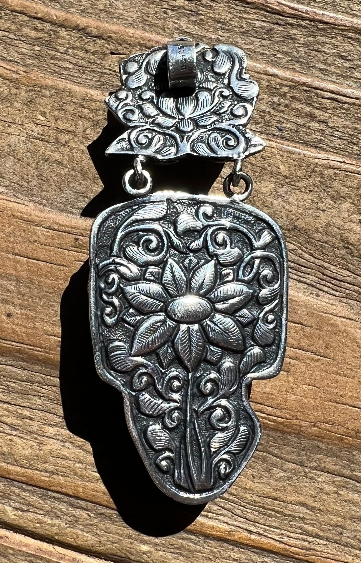 Sterling Silver and Elephant Head Pendant handmade
