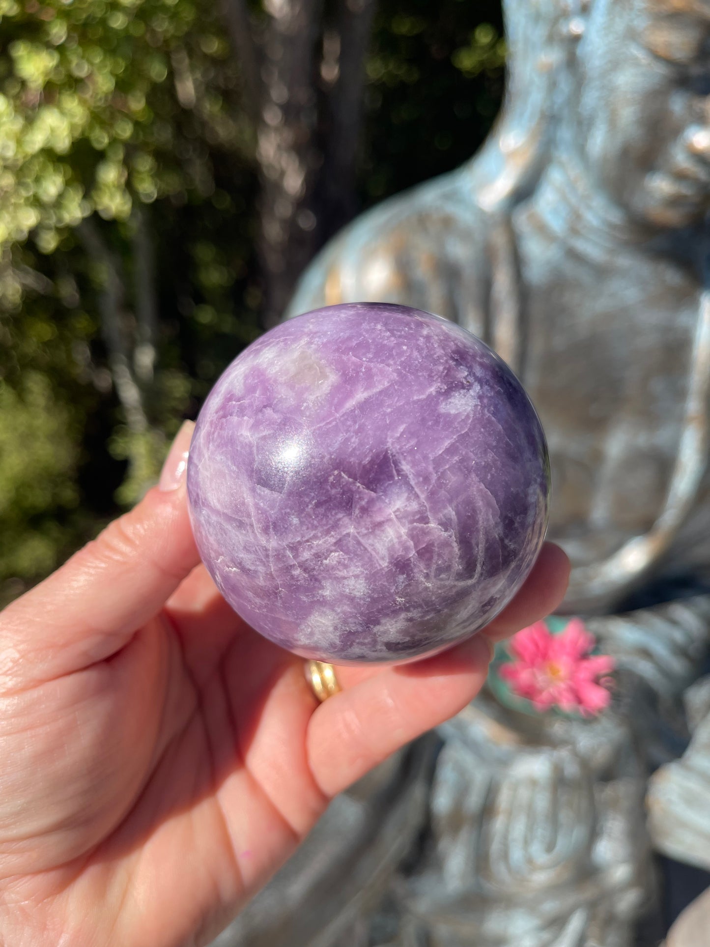 Lepidolite Sphere