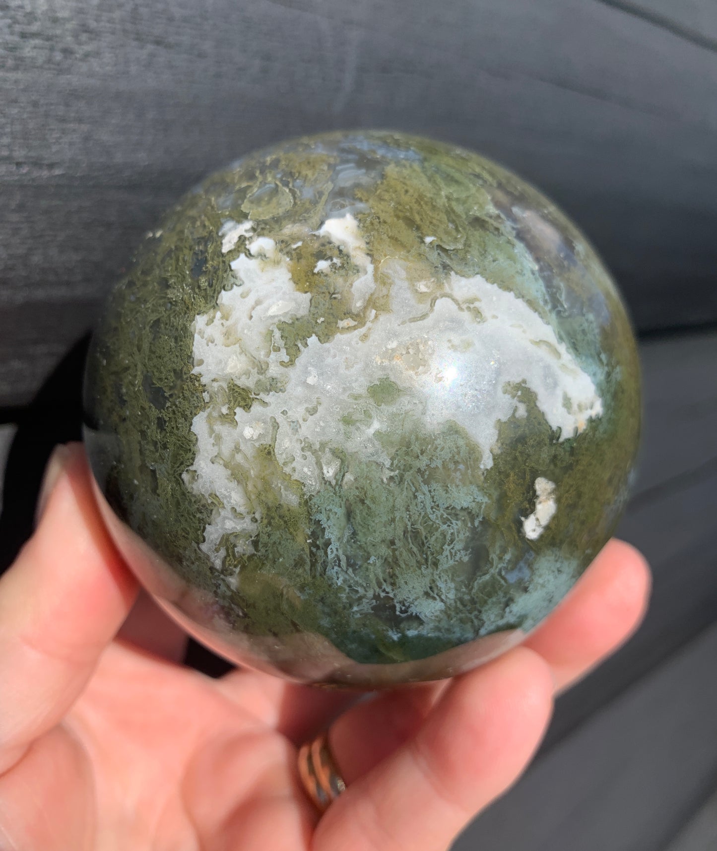 Moss Agate Sphere