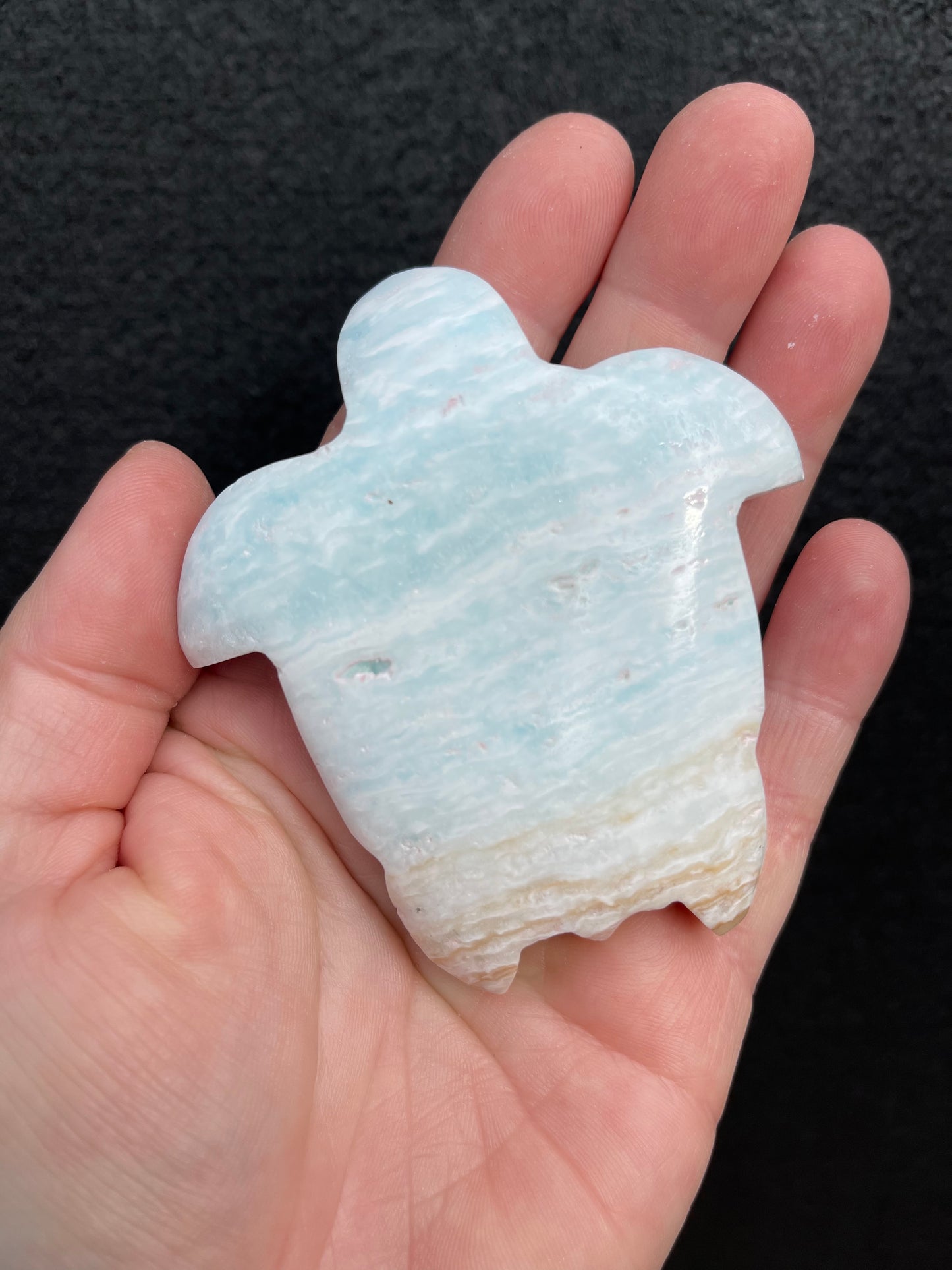 Blue Calcite/Aragonite Turtle