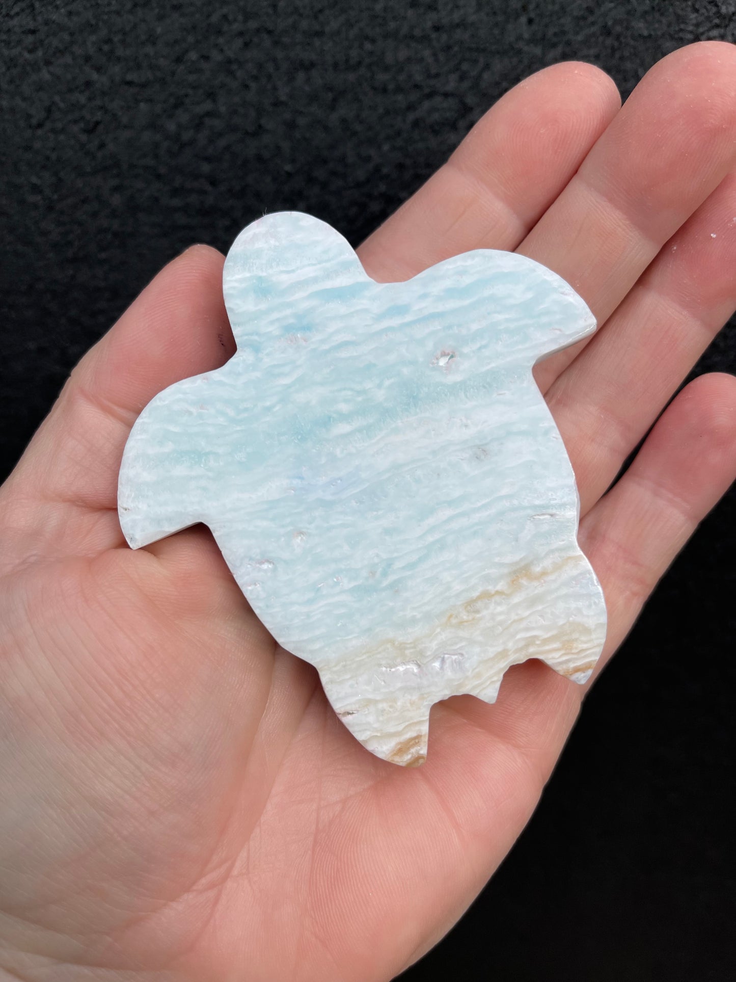 Blue Calcite/Aragonite Turtle