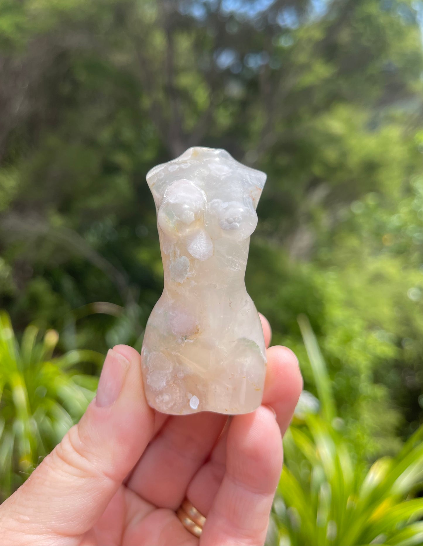 Cherry Blossom/Flower Agate Goddess