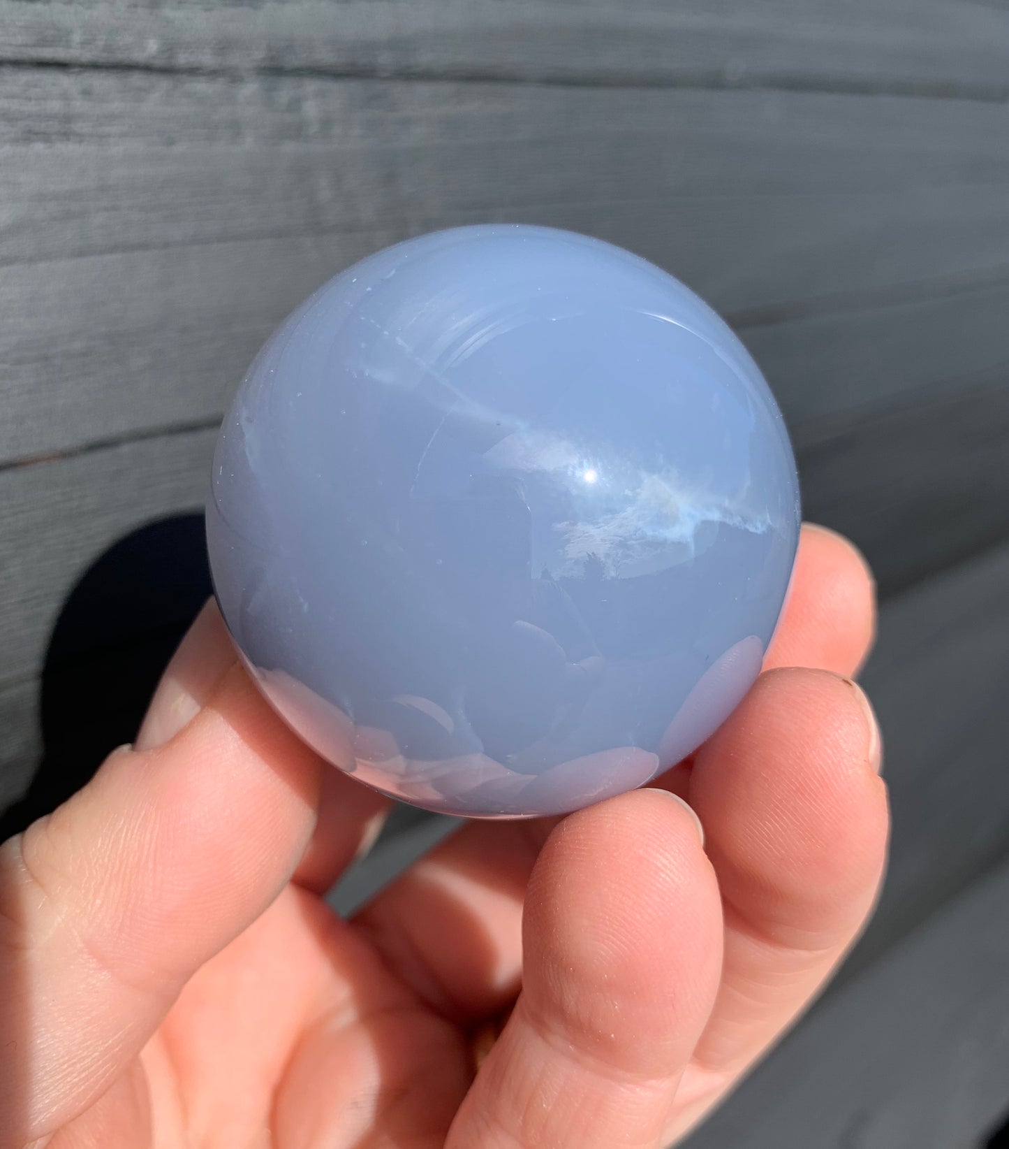 Blue Chalcedony Sphere