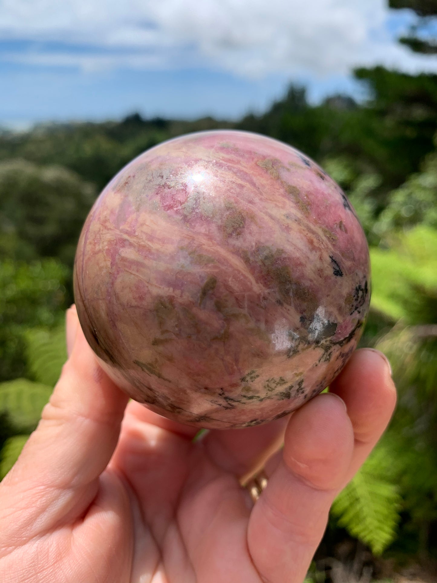 Rhodonite Sphere