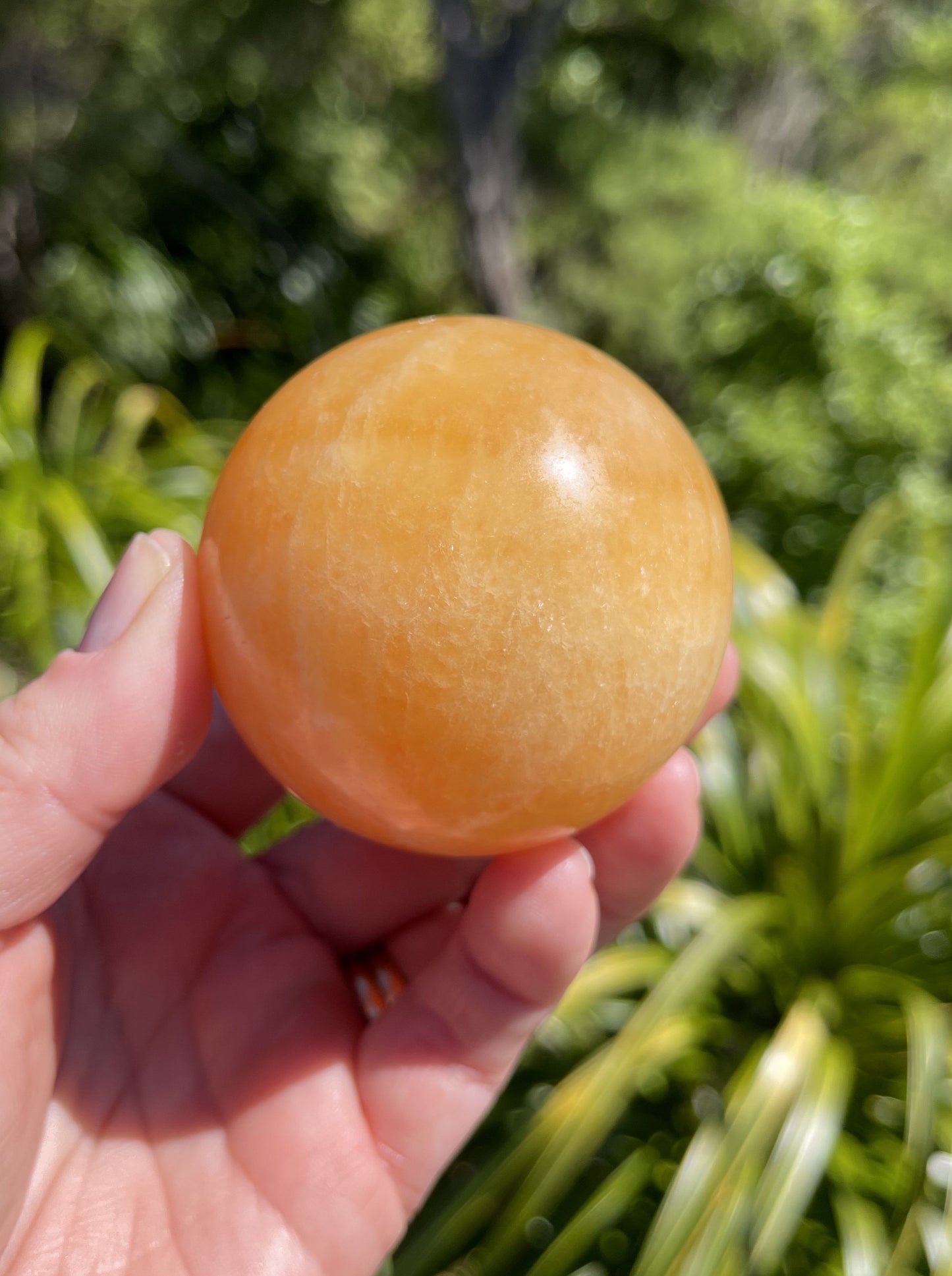 Orange Sherbet Calcite Sphere
