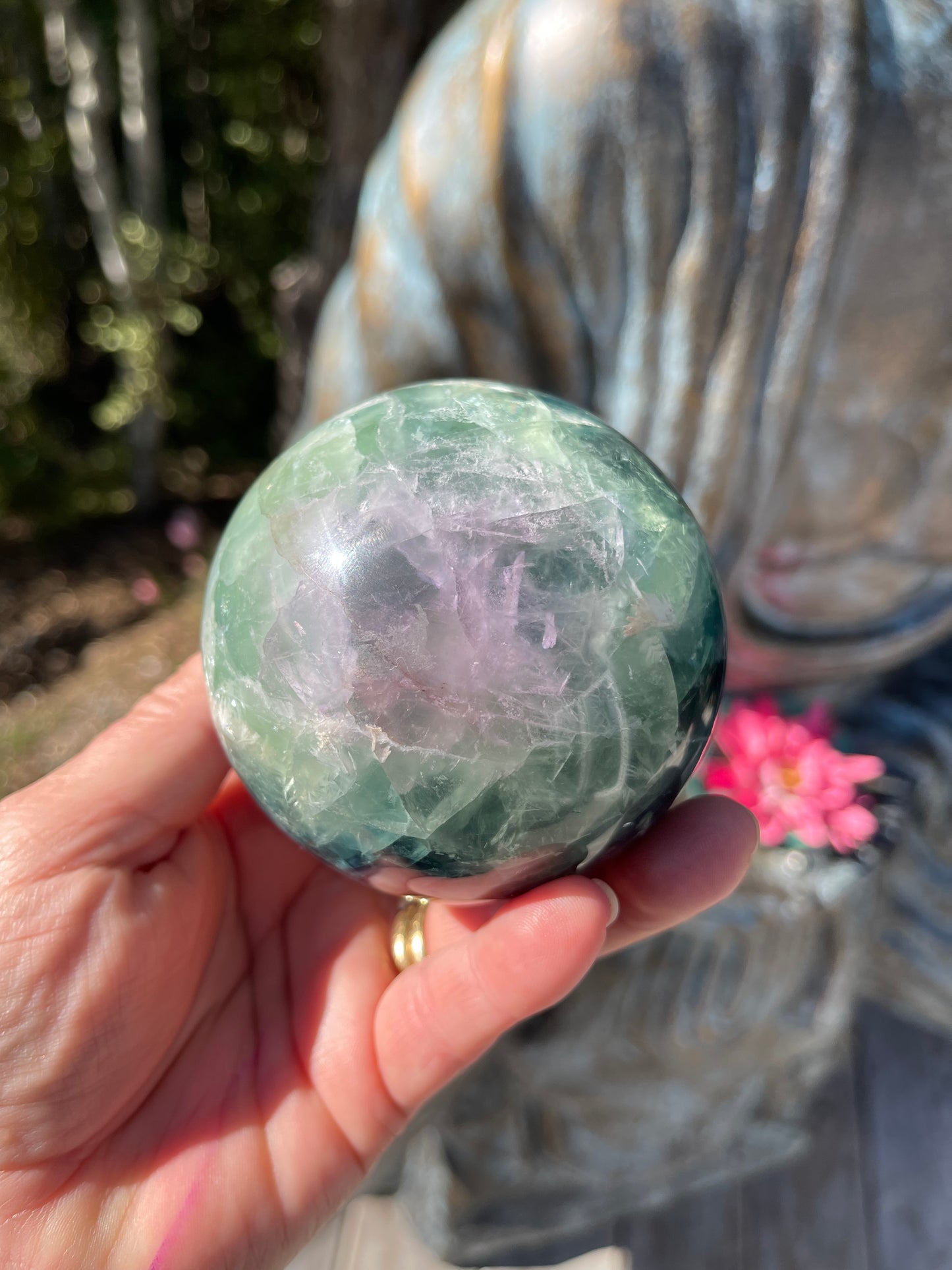 Rainbow Fluorite Sphere