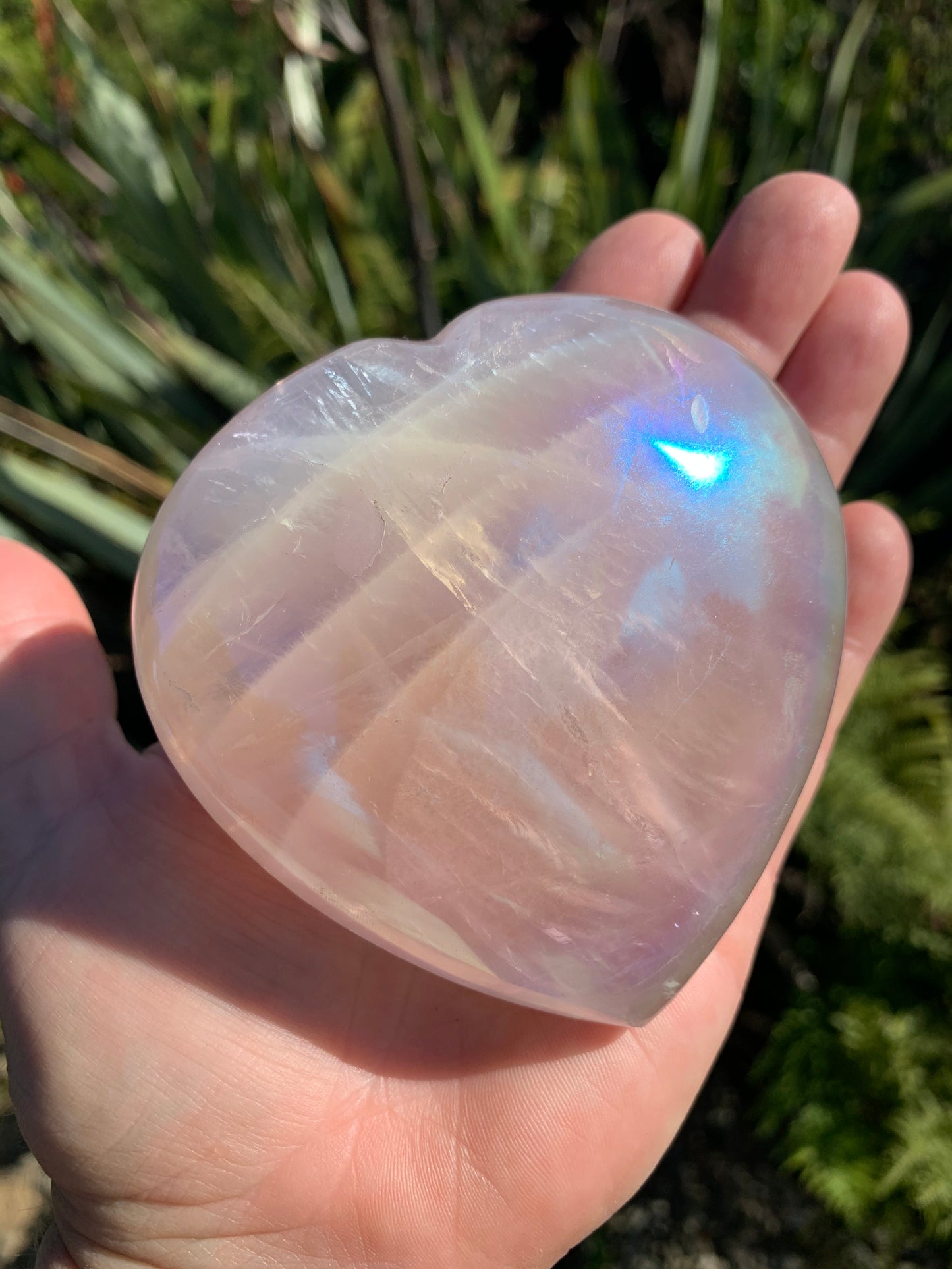 Angel Aura Star Rose Quartz Heart