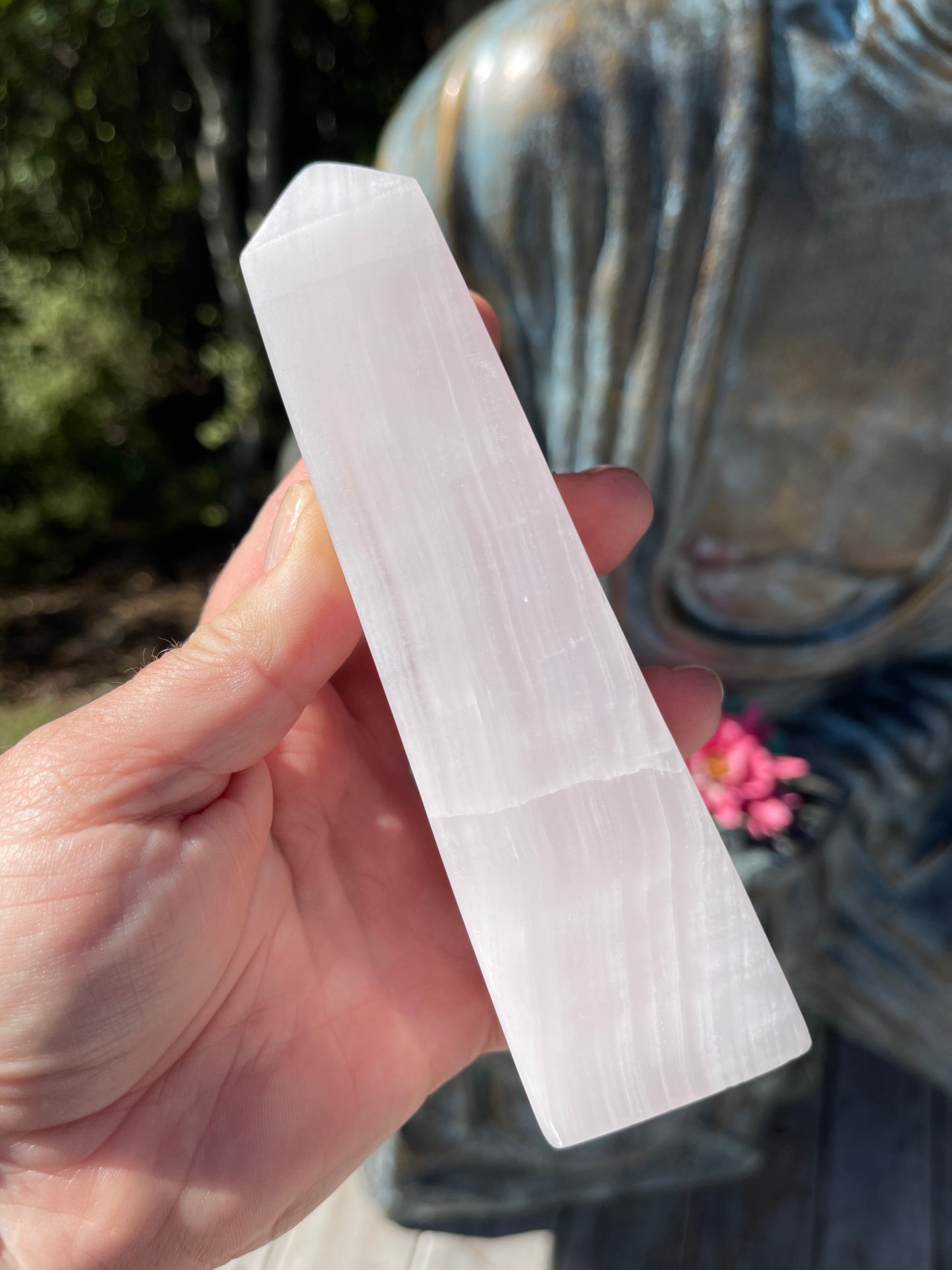 Pink Mangano Calcite Obelisk
